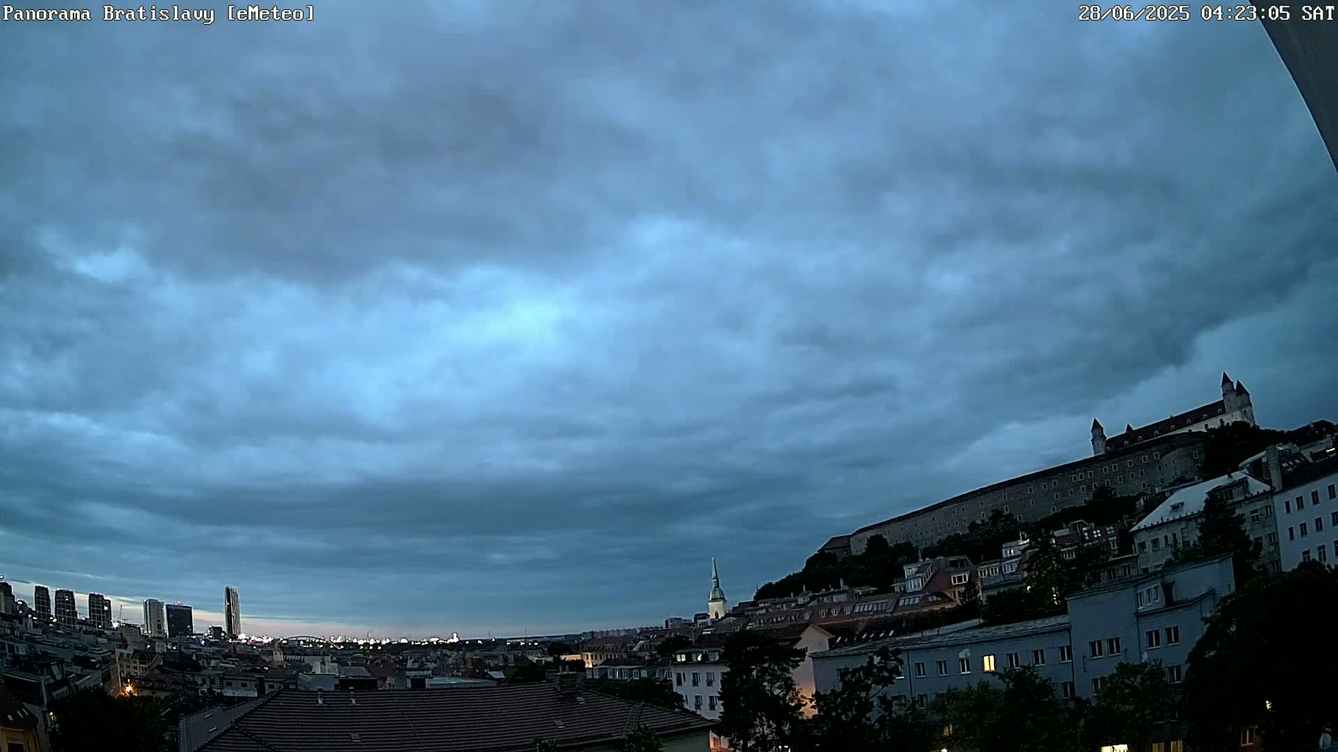 Bratislava City Southeast View Skyline  Live Cam - Stare Mesto, Okres Bratislava I, Bratislava, Slovakia