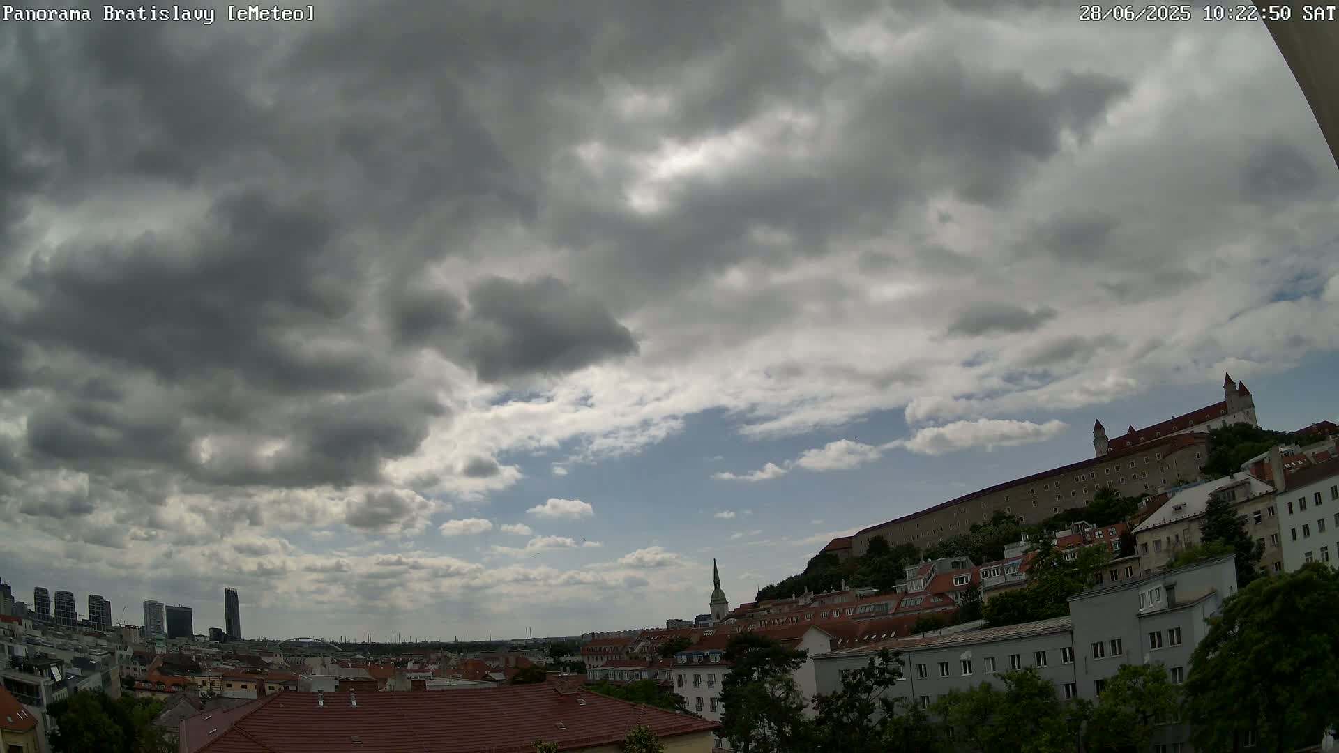 Bratislava City Southeast View Skyline  Live Cam - Stare Mesto, Okres Bratislava I, Bratislava, Slovakia