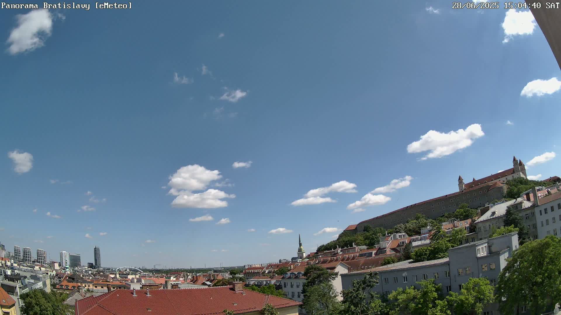 Bratislava City Southeast View Skyline  Live Cam - Stare Mesto, Okres Bratislava I, Bratislava, Slovakia