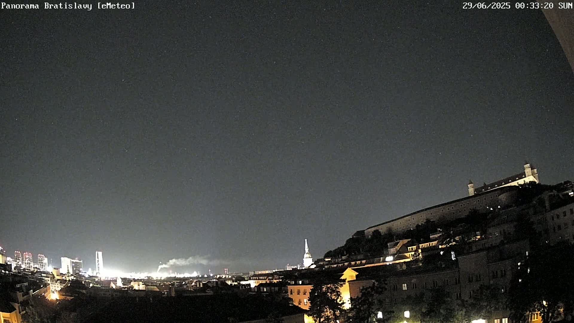 Bratislava City Southeast View Skyline  Live Cam - Stare Mesto, Okres Bratislava I, Bratislava, Slovakia