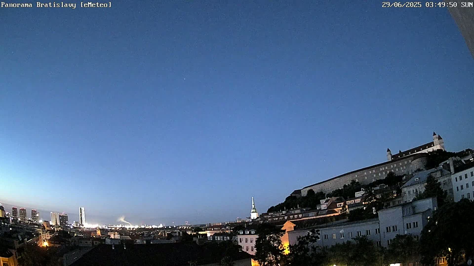 Bratislava City Southeast View Skyline  Live Cam - Stare Mesto, Okres Bratislava I, Bratislava, Slovakia