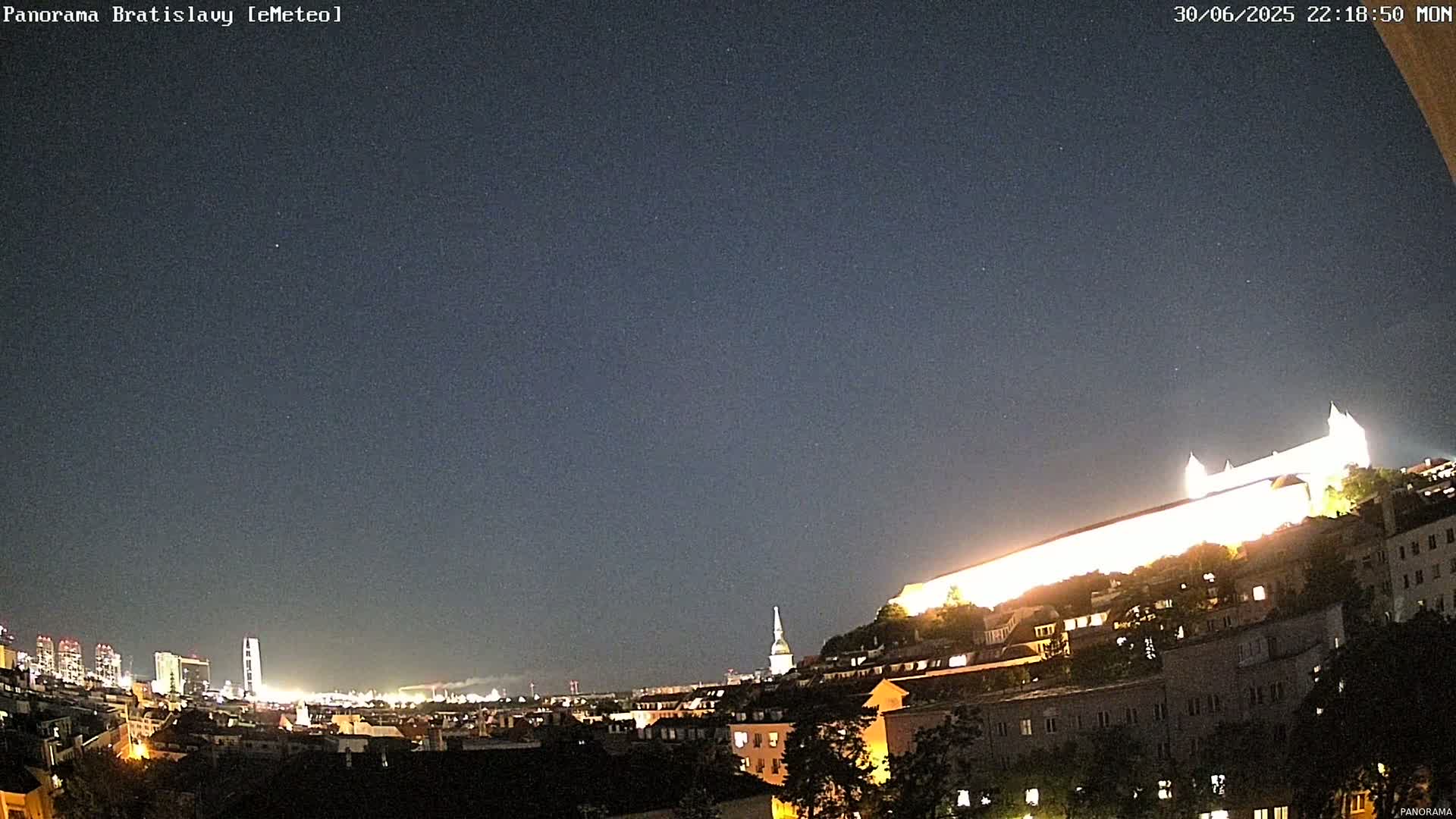 Bratislava City Southeast View Skyline  Live Cam - Stare Mesto, Okres Bratislava I, Bratislava, Slovakia
