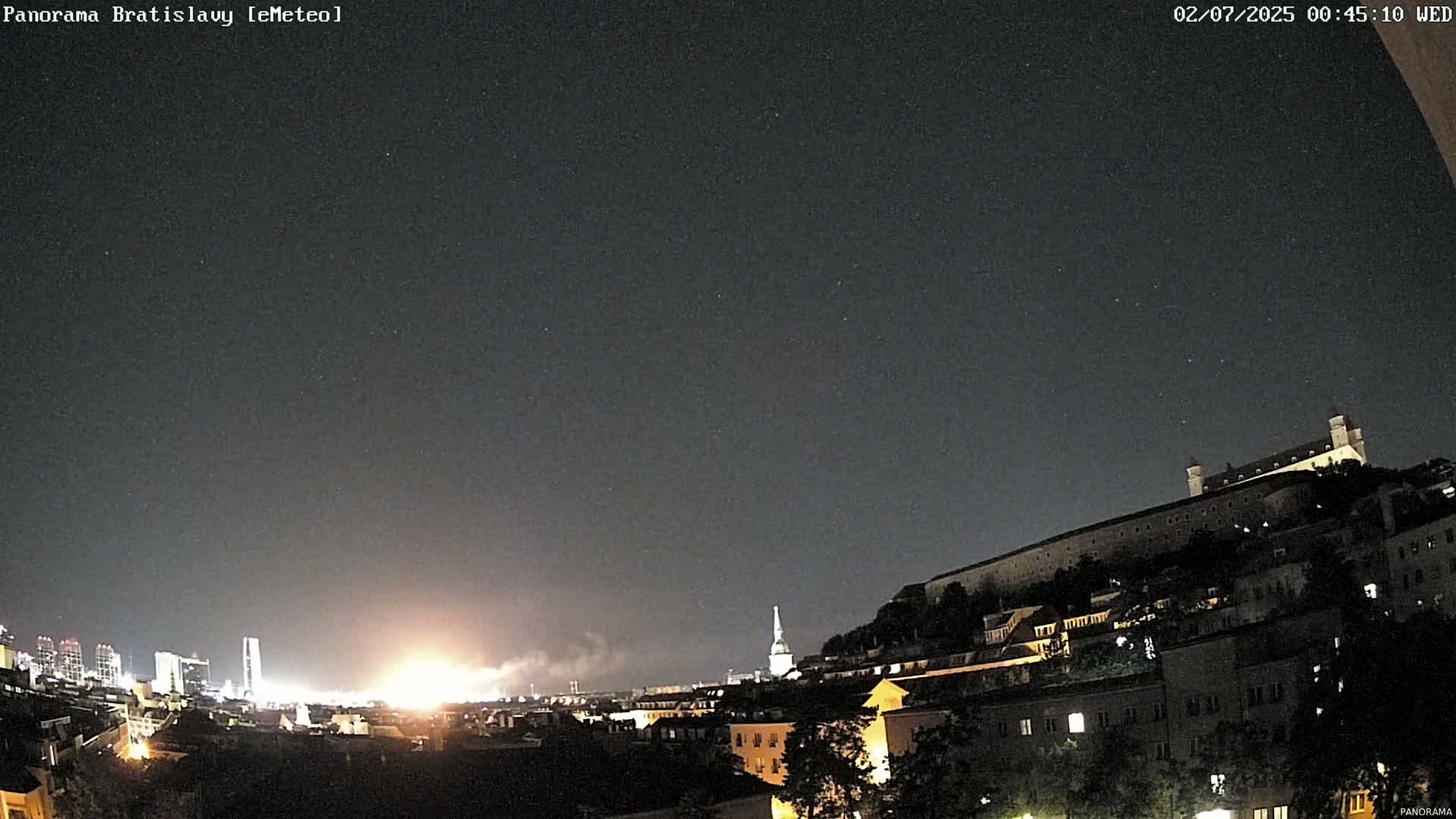 Bratislava City Southeast View Skyline  Live Cam - Stare Mesto, Okres Bratislava I, Bratislava, Slovakia
