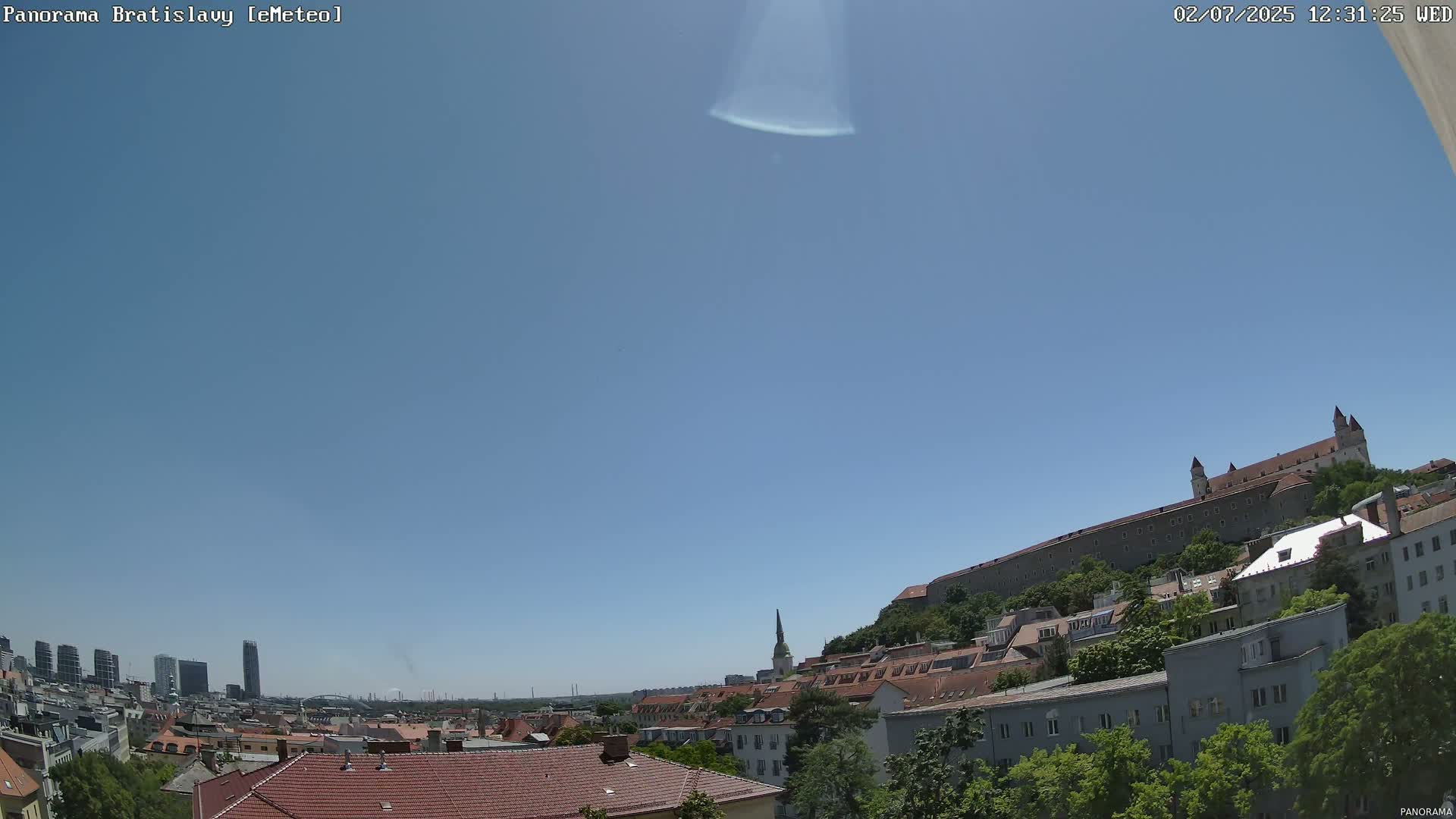 Bratislava City Southeast View Skyline  Live Cam - Stare Mesto, Okres Bratislava I, Bratislava, Slovakia