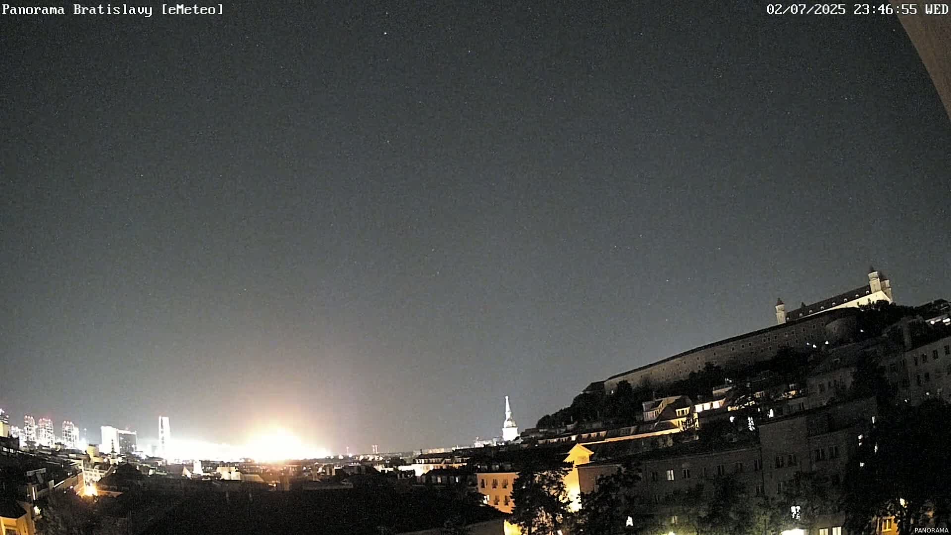 Bratislava City Southeast View Skyline  Live Cam - Stare Mesto, Okres Bratislava I, Bratislava, Slovakia