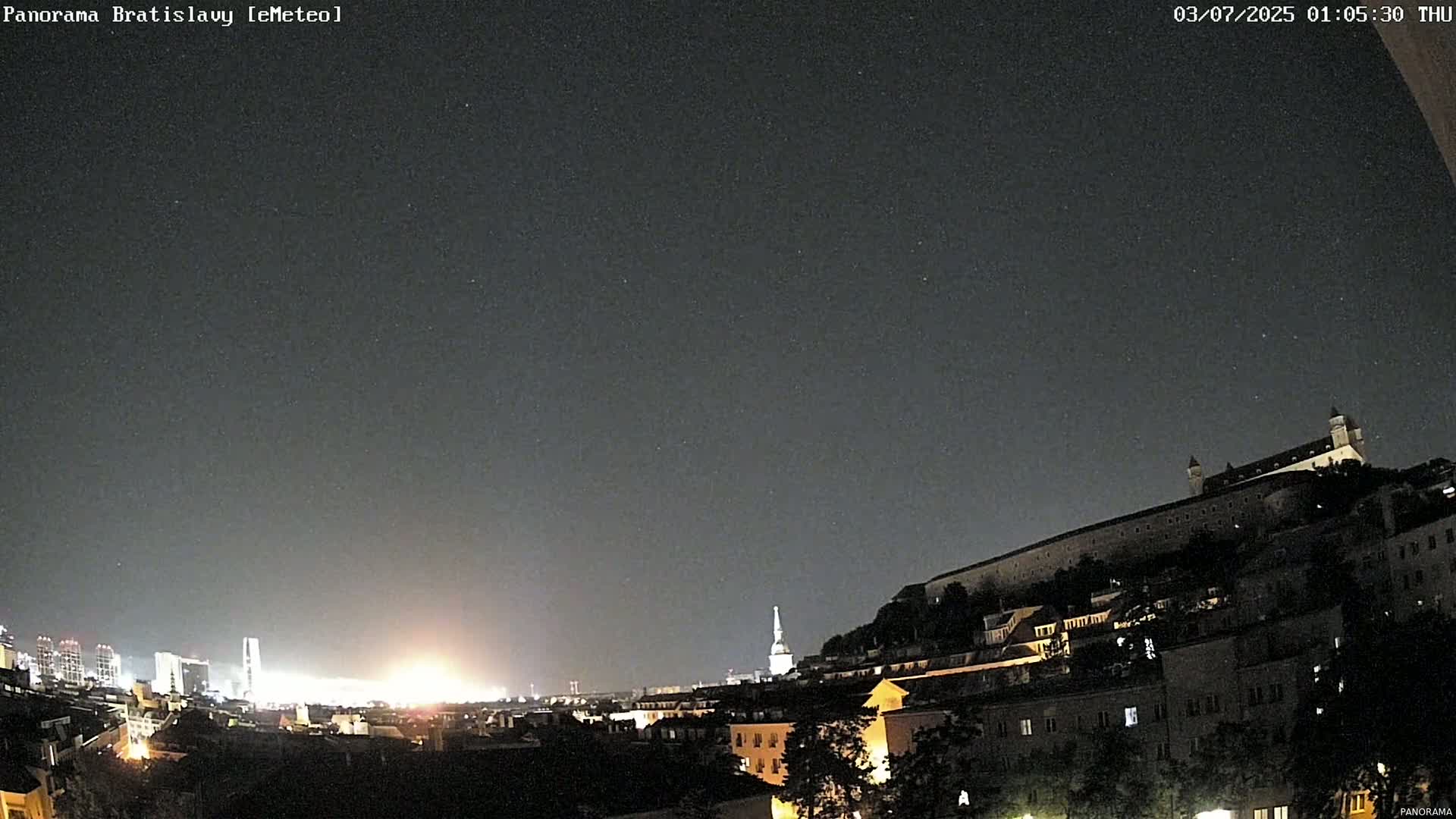 Bratislava City Southeast View Skyline  Live Cam - Stare Mesto, Okres Bratislava I, Bratislava, Slovakia