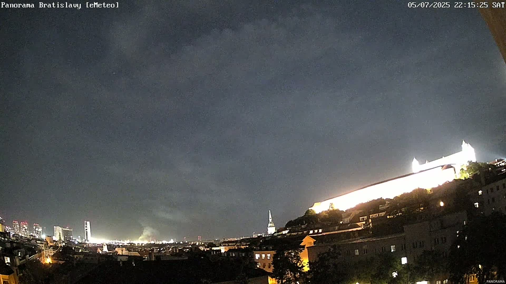 Bratislava City Southeast View Skyline  Live Cam - Stare Mesto, Okres Bratislava I, Bratislava, Slovakia