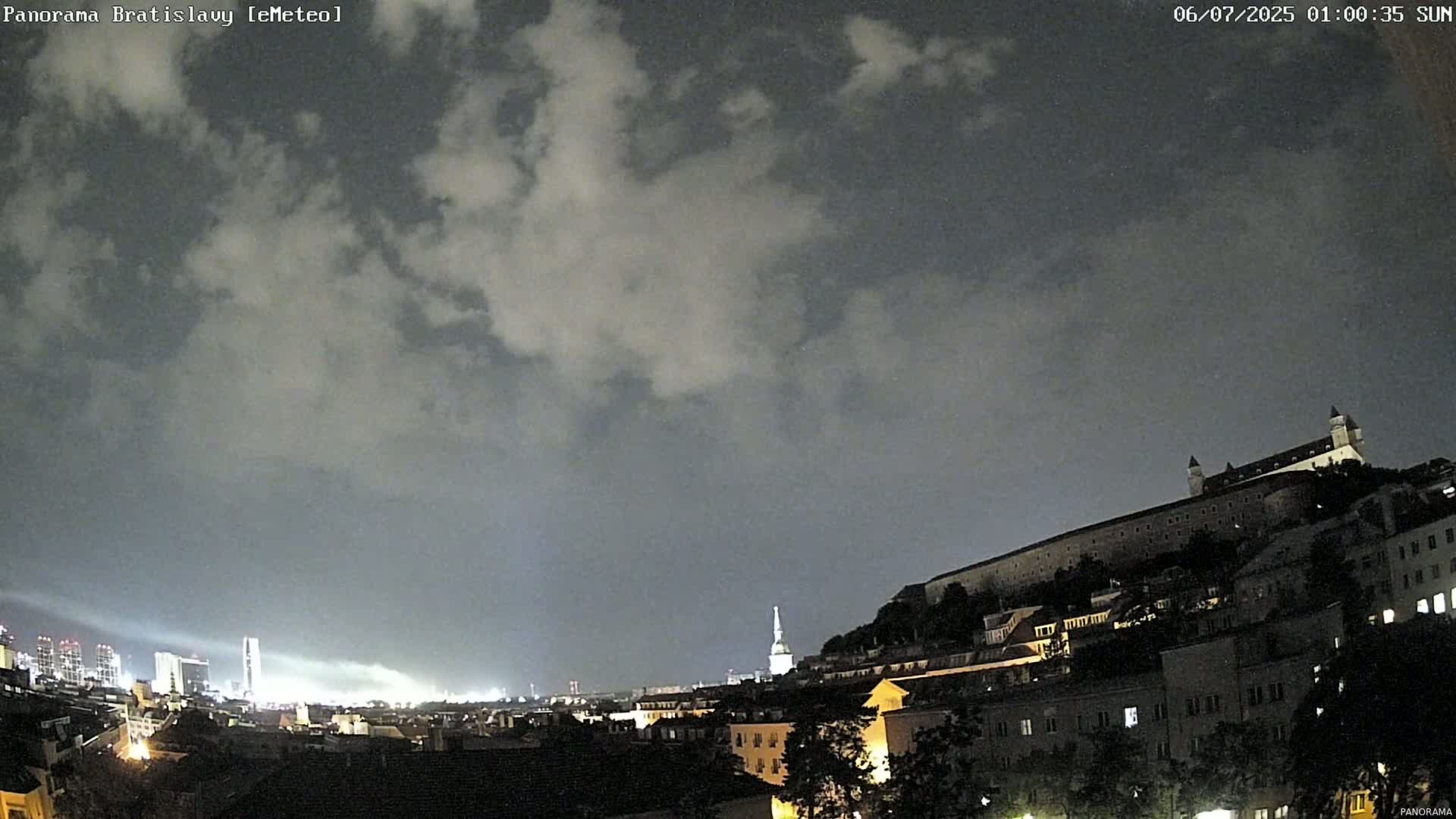 Bratislava City Southeast View Skyline  Live Cam - Stare Mesto, Okres Bratislava I, Bratislava, Slovakia