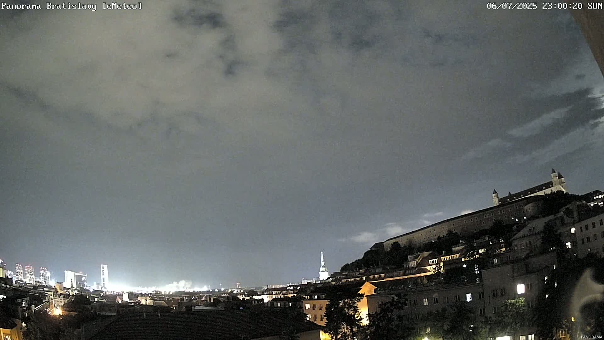 Bratislava City Southeast View Skyline  Live Cam - Stare Mesto, Okres Bratislava I, Bratislava, Slovakia