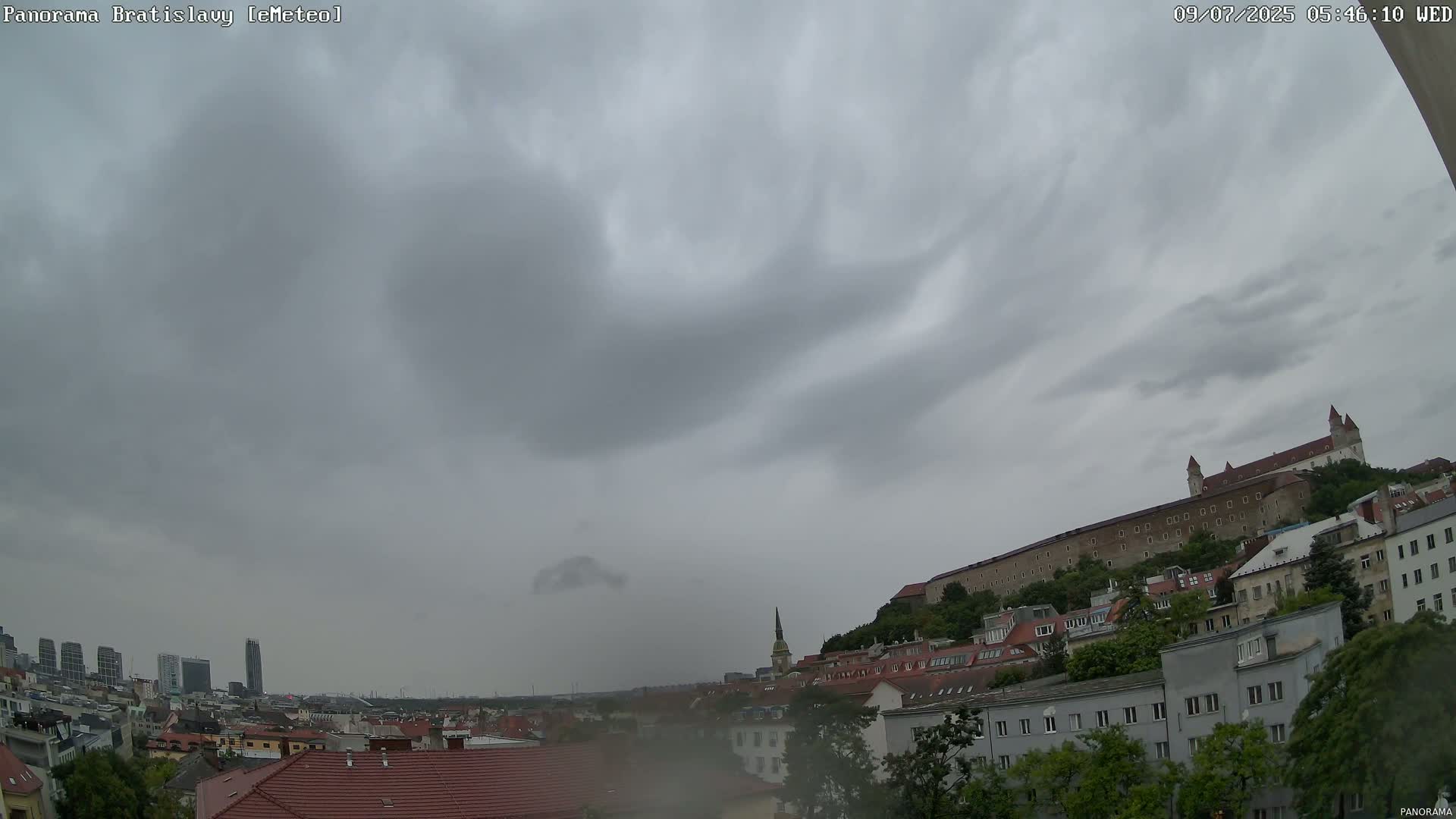 Bratislava City Southeast View Skyline  Live Cam - Stare Mesto, Okres Bratislava I, Bratislava, Slovakia