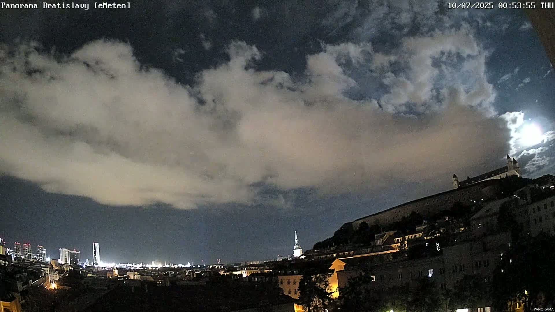 Bratislava City Southeast View Skyline  Live Cam - Stare Mesto, Okres Bratislava I, Bratislava, Slovakia
