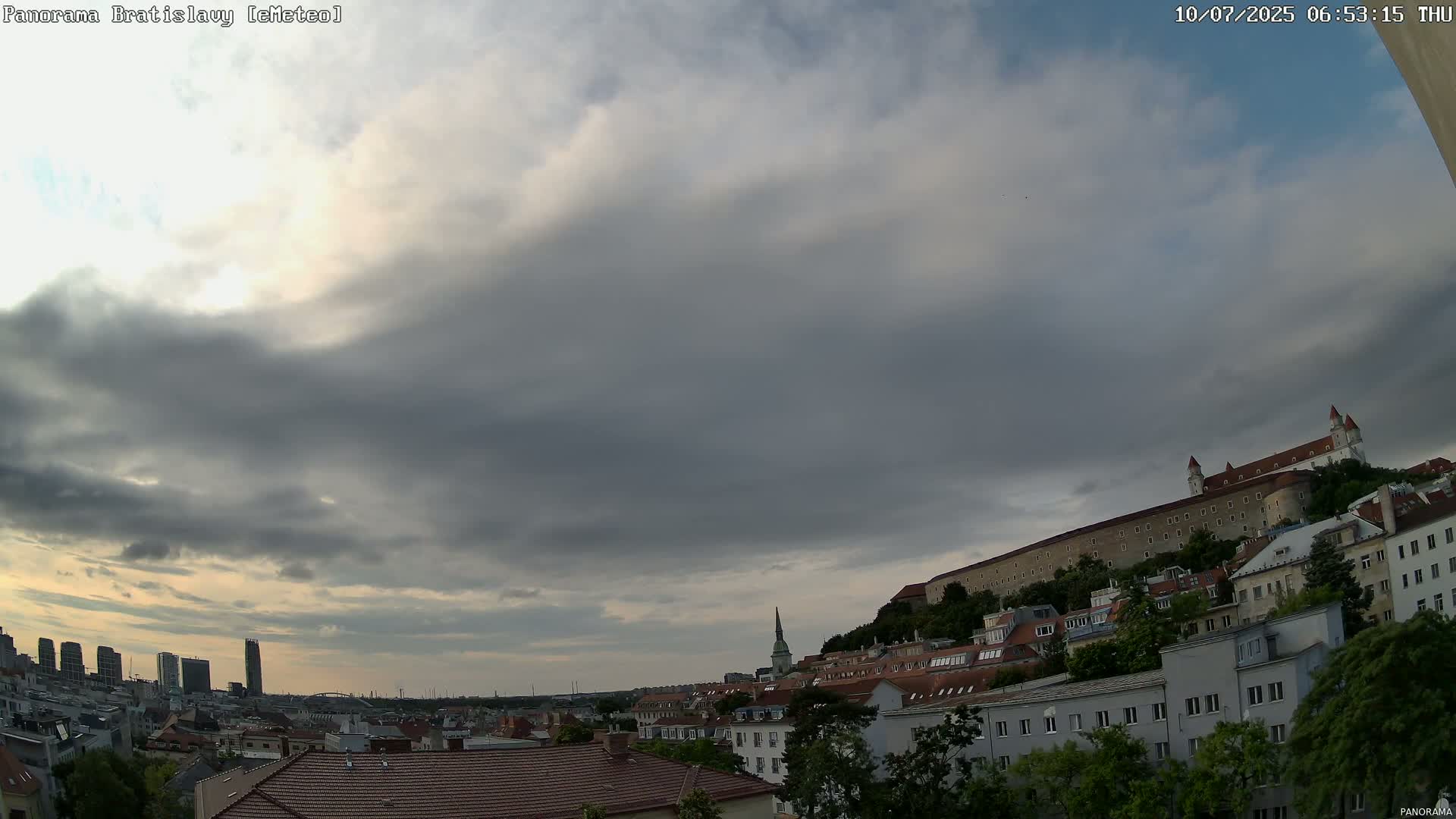 Bratislava City Southeast View Skyline  Live Cam - Stare Mesto, Okres Bratislava I, Bratislava, Slovakia