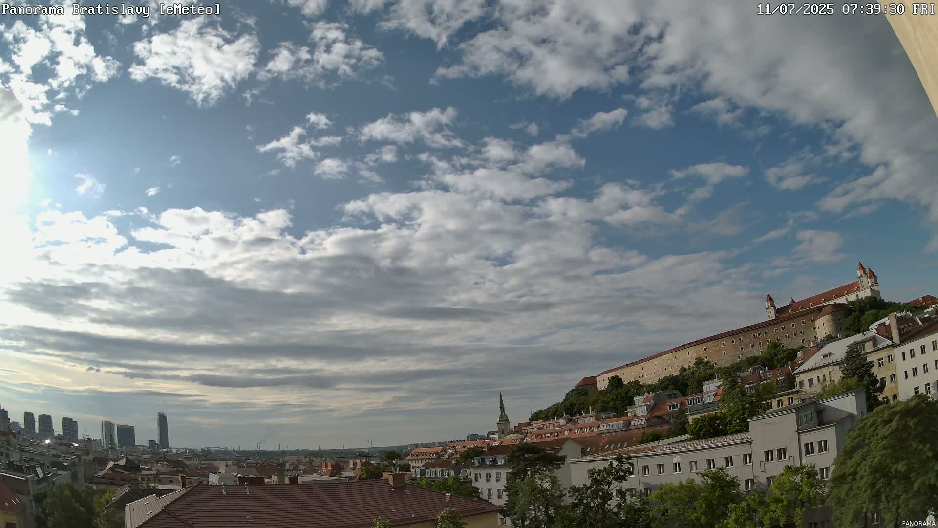Bratislava City Southeast View Skyline  Live Cam - Stare Mesto, Okres Bratislava I, Bratislava, Slovakia