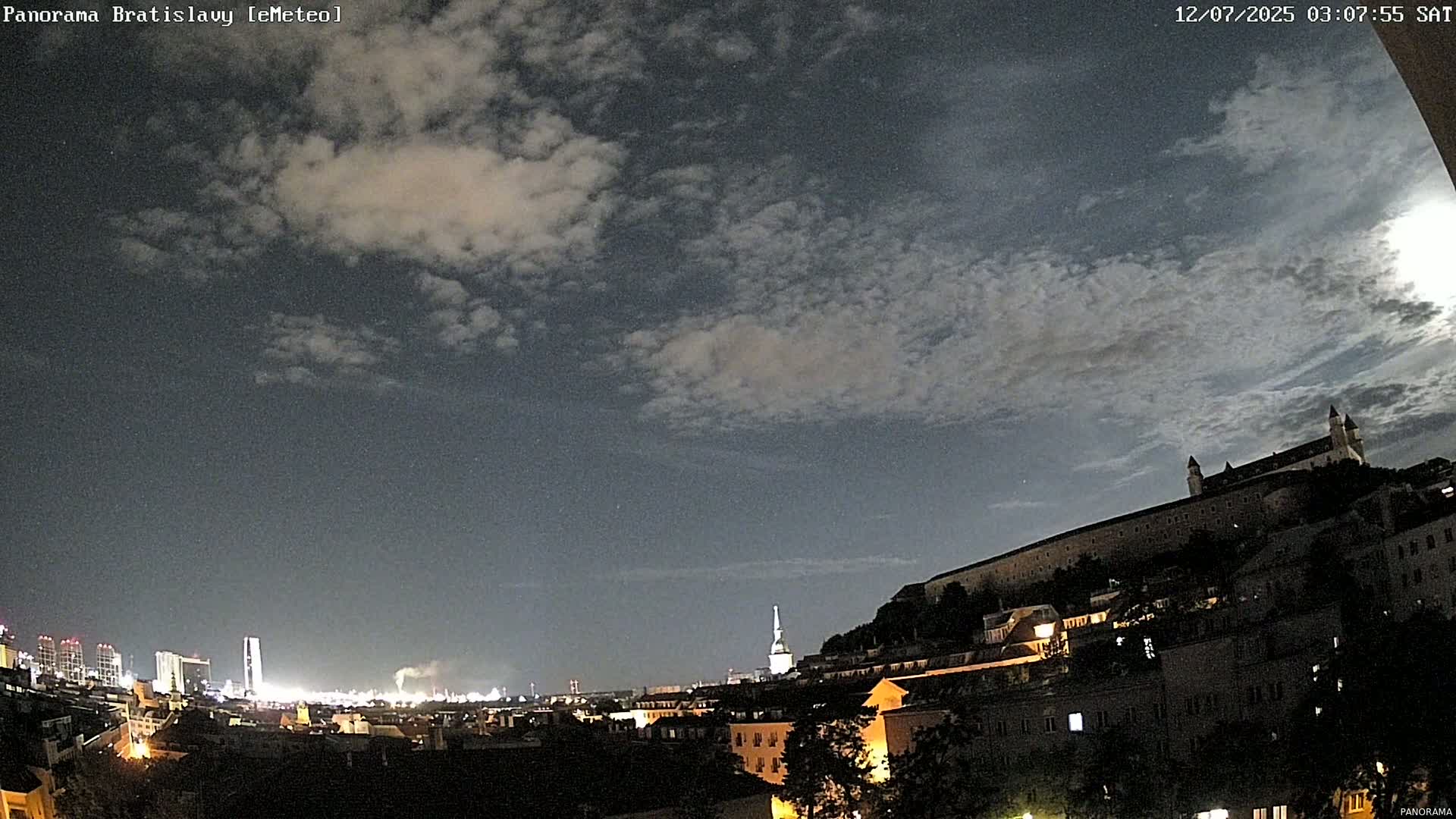 Bratislava City Southeast View Skyline  Live Cam - Stare Mesto, Okres Bratislava I, Bratislava, Slovakia