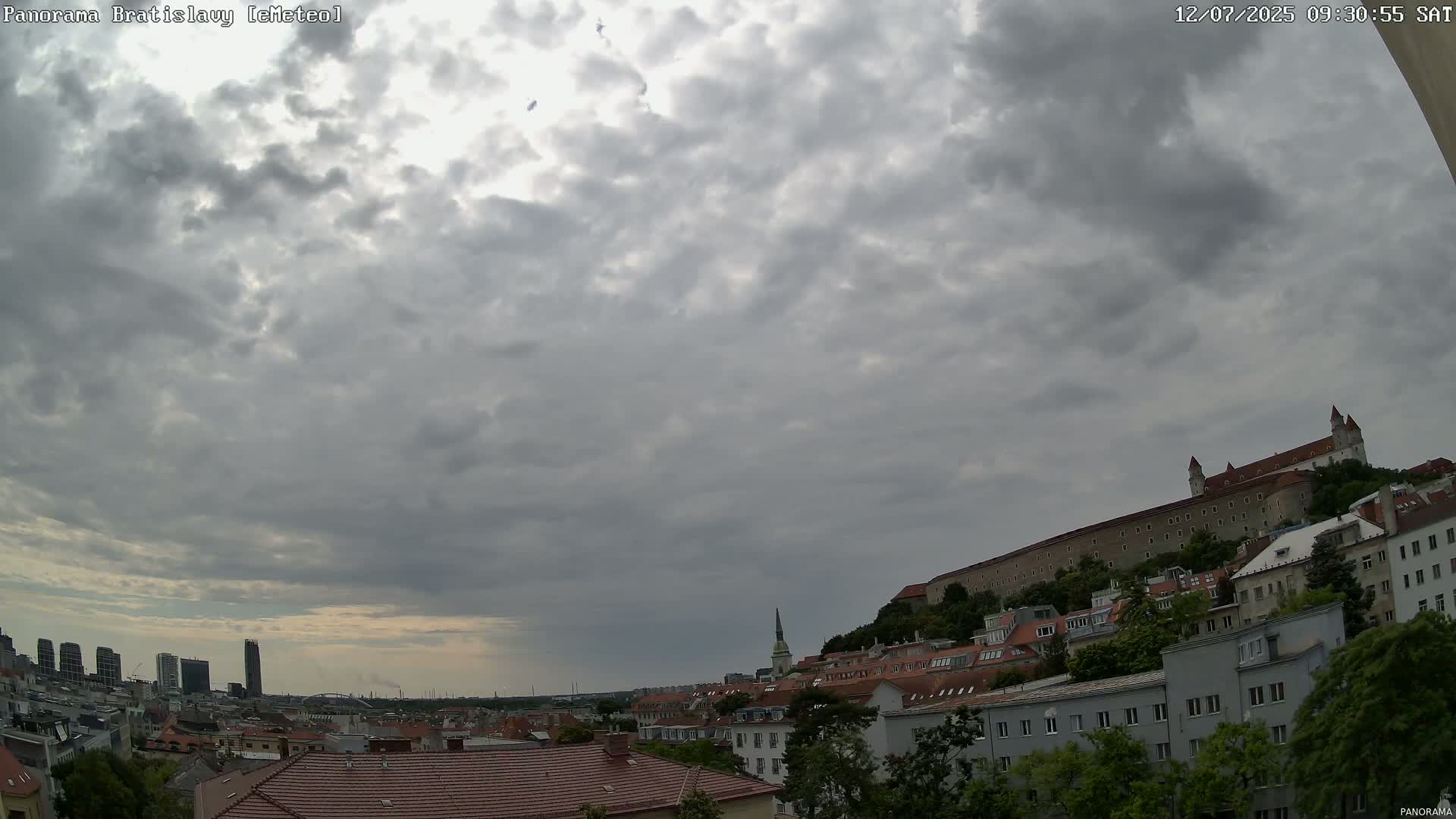 Bratislava City Southeast View Skyline  Live Cam - Stare Mesto, Okres Bratislava I, Bratislava, Slovakia