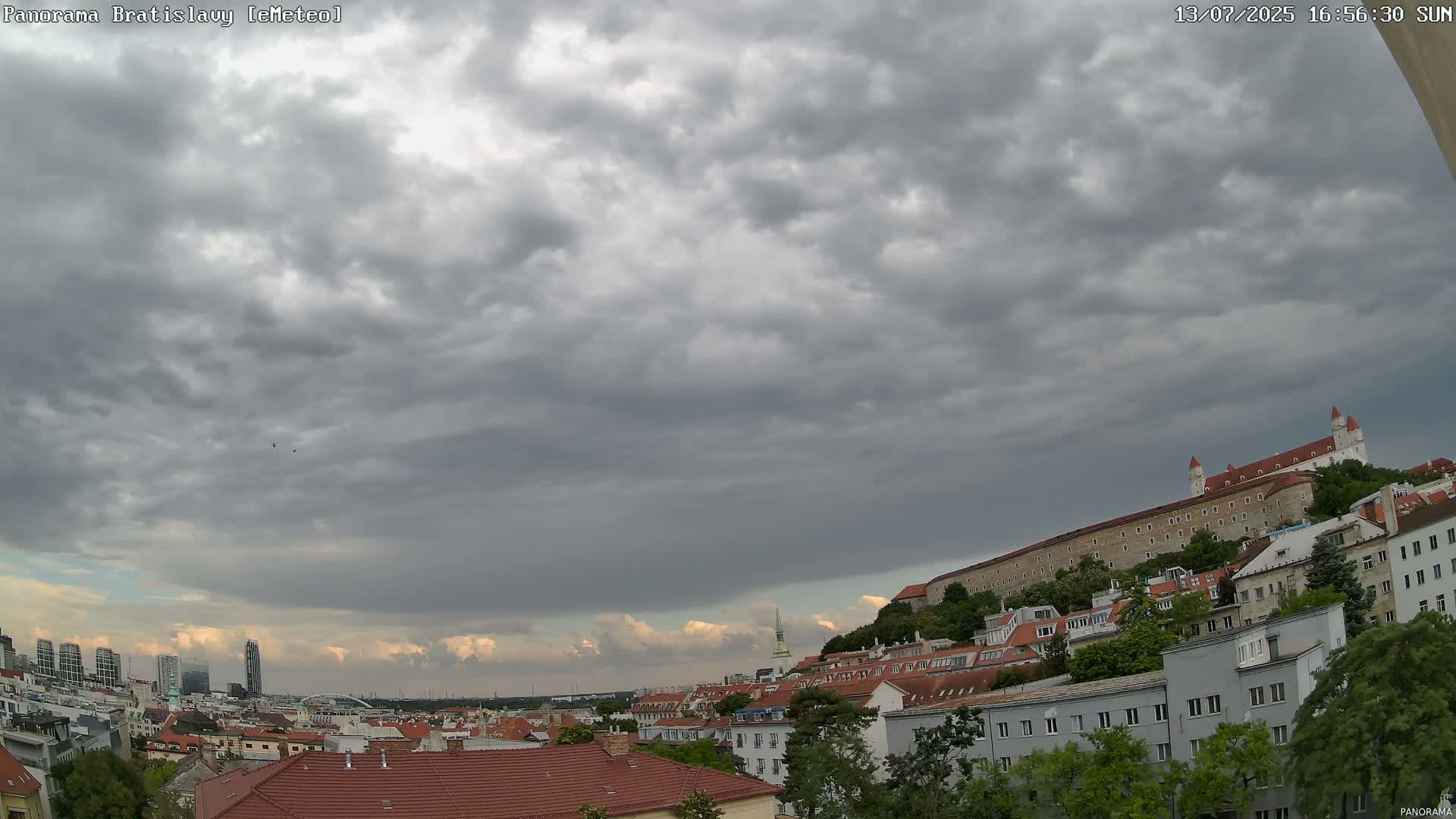 Bratislava City Southeast View Skyline  Live Cam - Stare Mesto, Okres Bratislava I, Bratislava, Slovakia