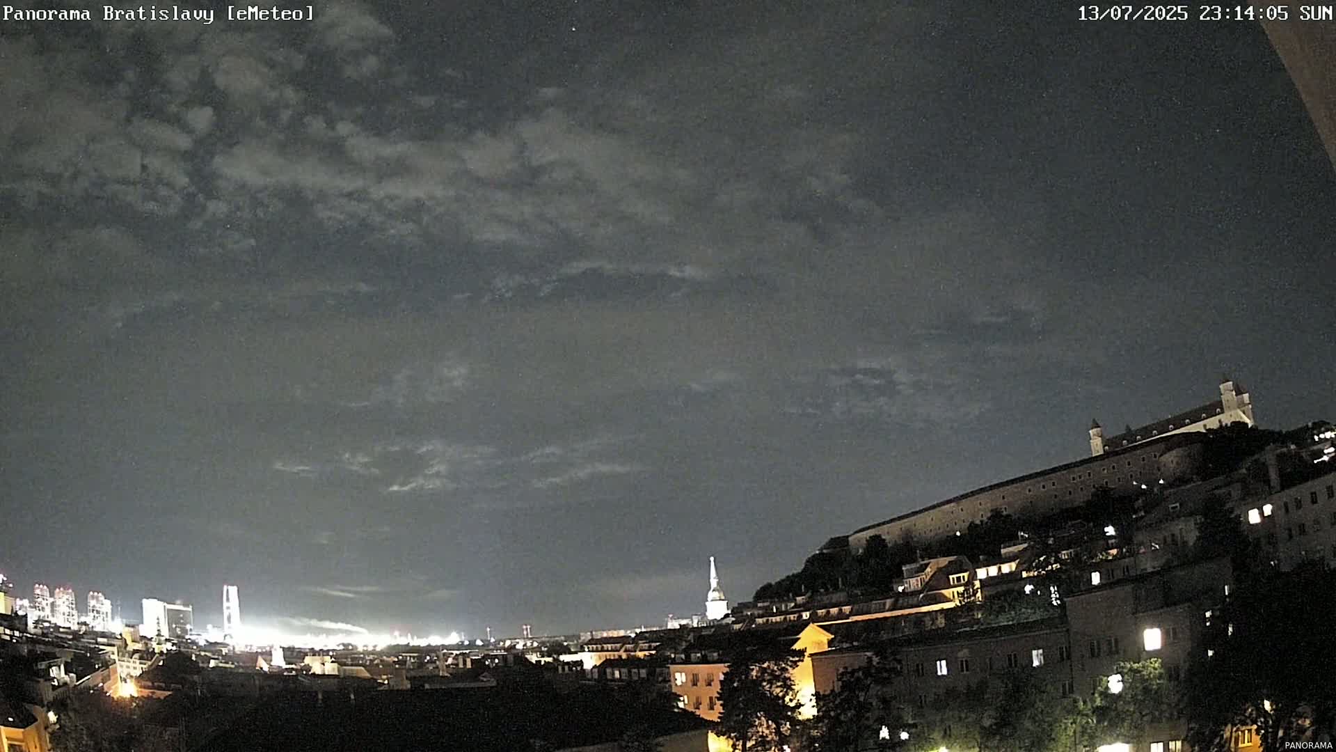 Bratislava City Southeast View Skyline  Live Cam - Stare Mesto, Okres Bratislava I, Bratislava, Slovakia
