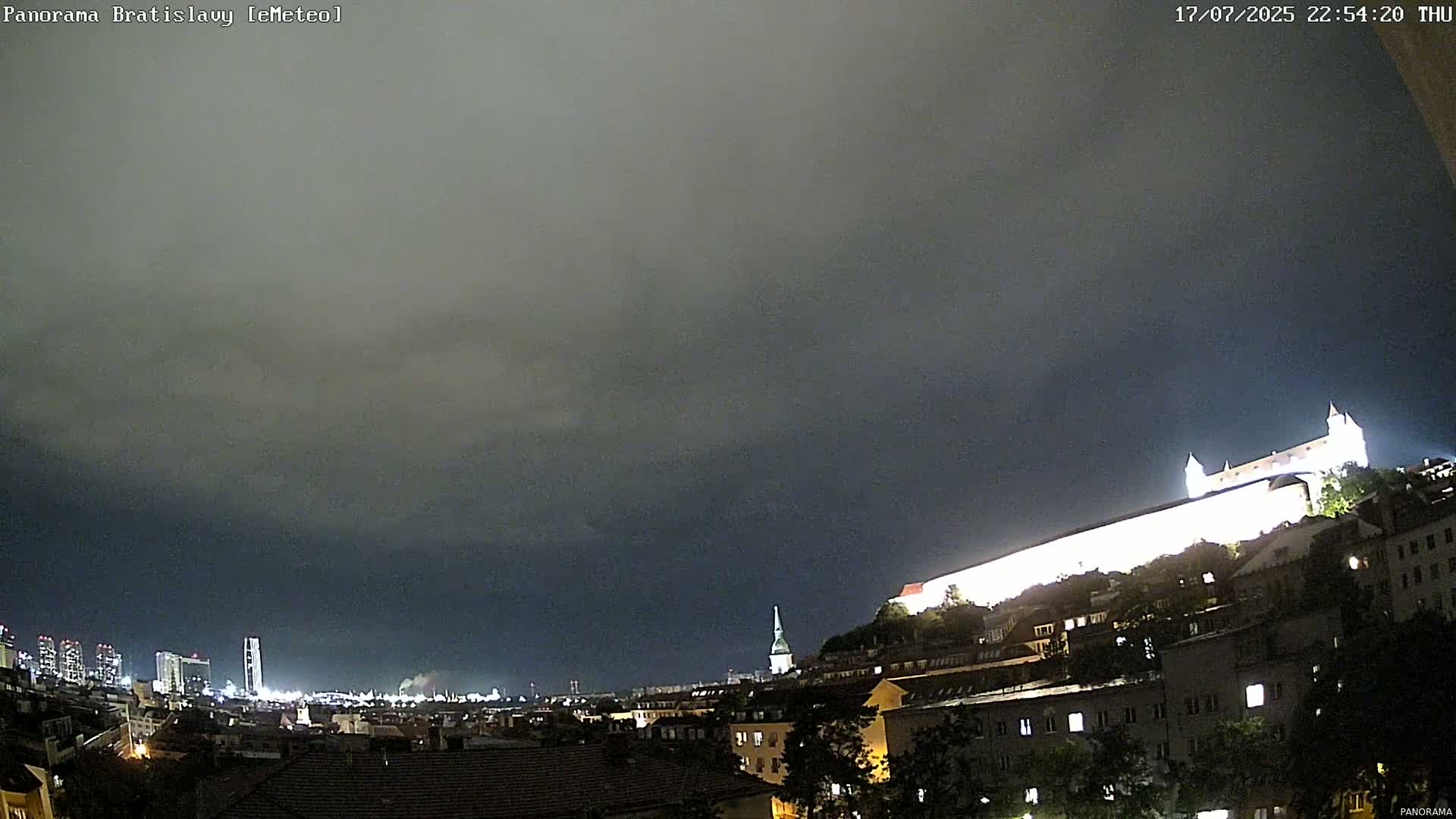 Bratislava City Southeast View Skyline  Live Cam - Stare Mesto, Okres Bratislava I, Bratislava, Slovakia