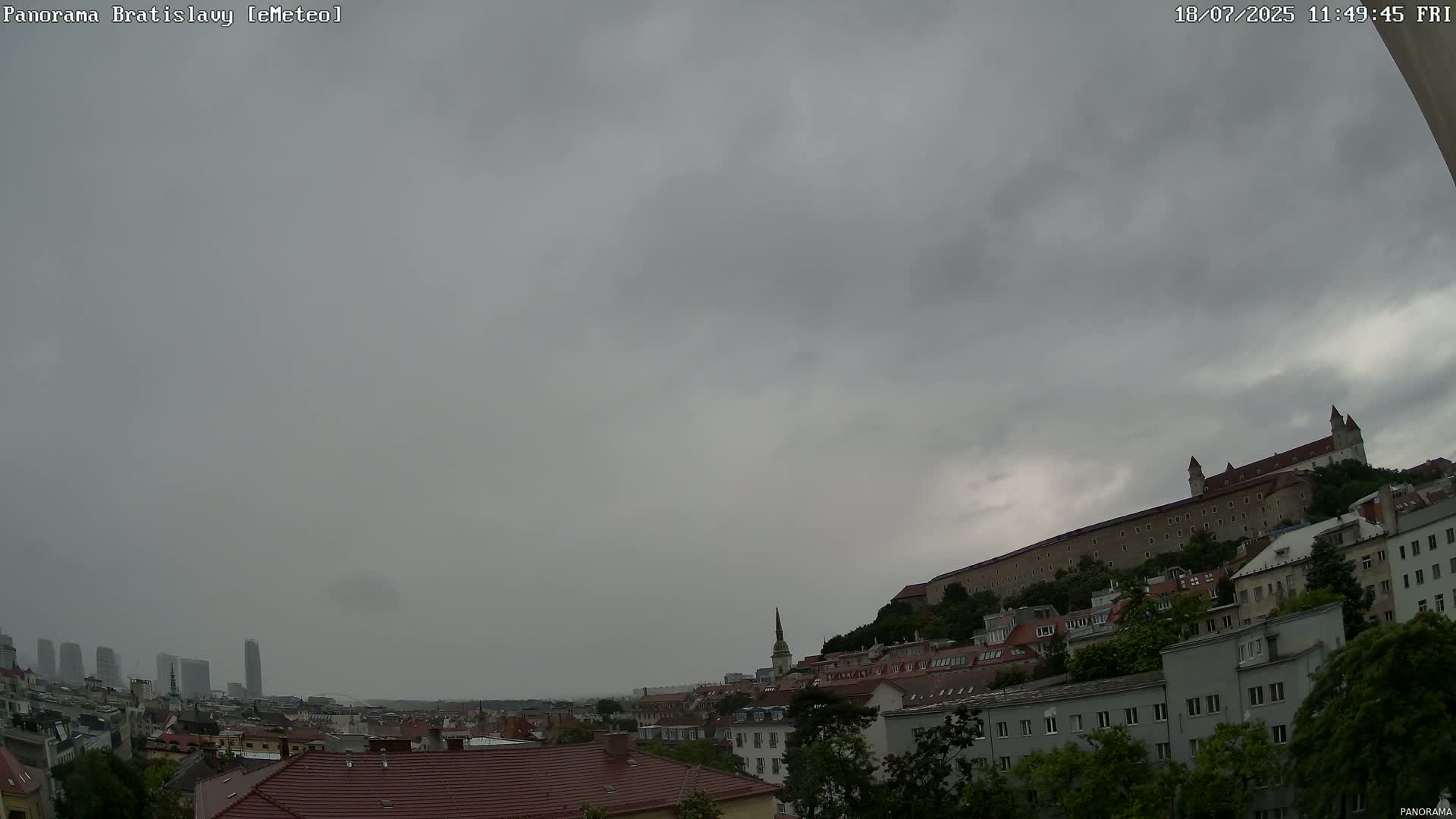 Bratislava City Southeast View Skyline  Live Cam - Stare Mesto, Okres Bratislava I, Bratislava, Slovakia