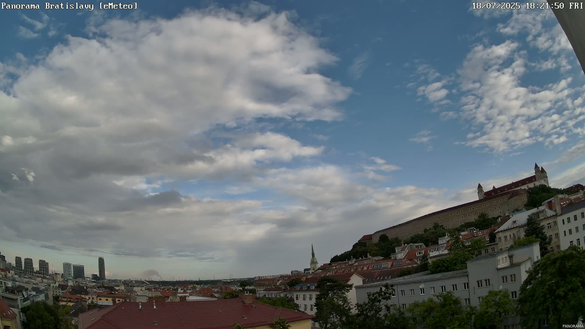 Bratislava City Southeast View Skyline  Live Cam - Stare Mesto, Okres Bratislava I, Bratislava, Slovakia