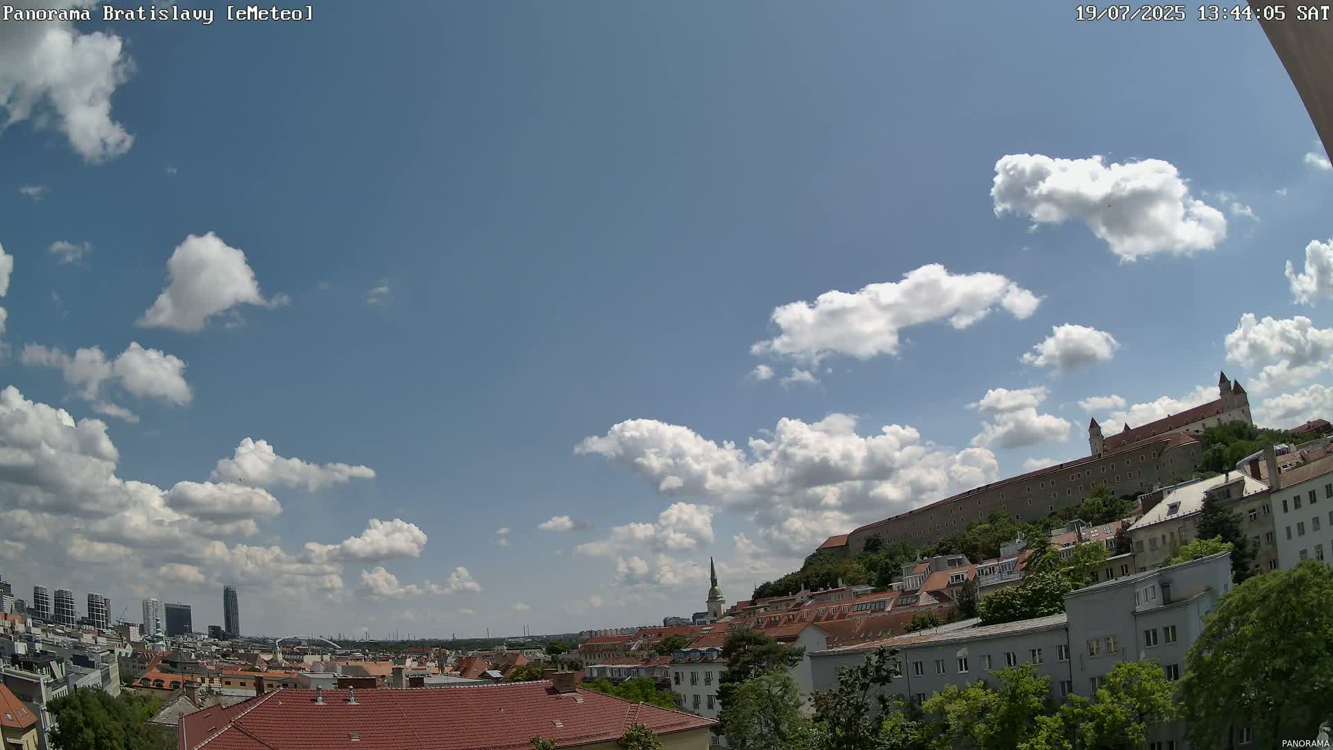 Bratislava City Southeast View Skyline  Live Cam - Stare Mesto, Okres Bratislava I, Bratislava, Slovakia