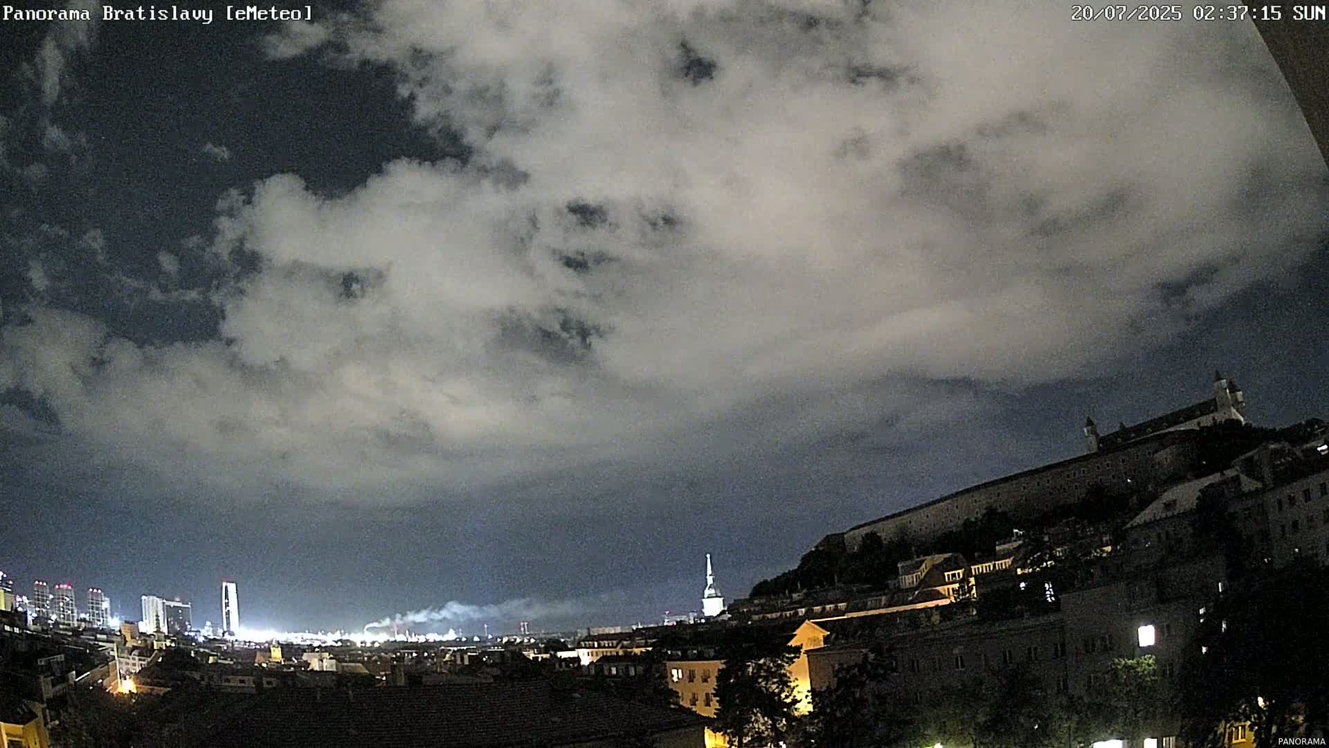 Bratislava City Southeast View Skyline  Live Cam - Stare Mesto, Okres Bratislava I, Bratislava, Slovakia