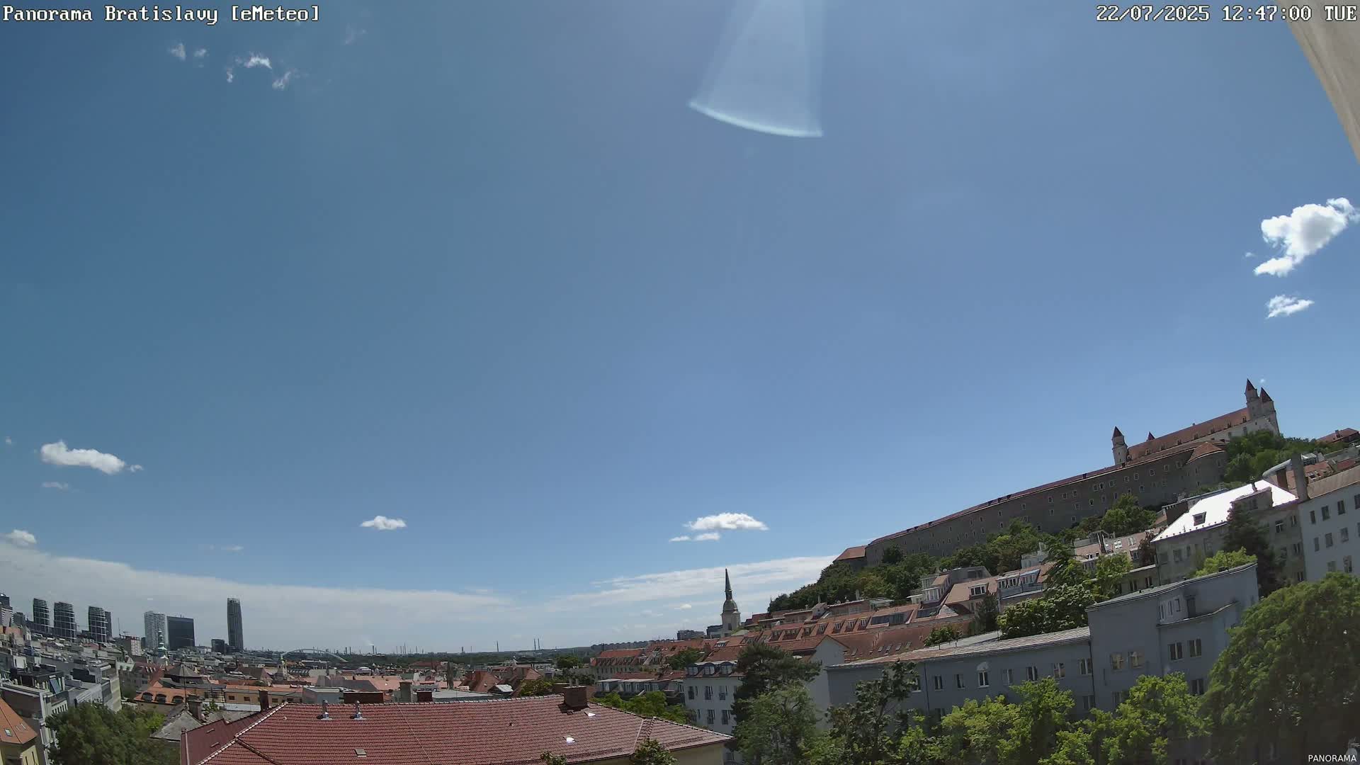 Bratislava City Southeast View Skyline  Live Cam - Stare Mesto, Okres Bratislava I, Bratislava, Slovakia