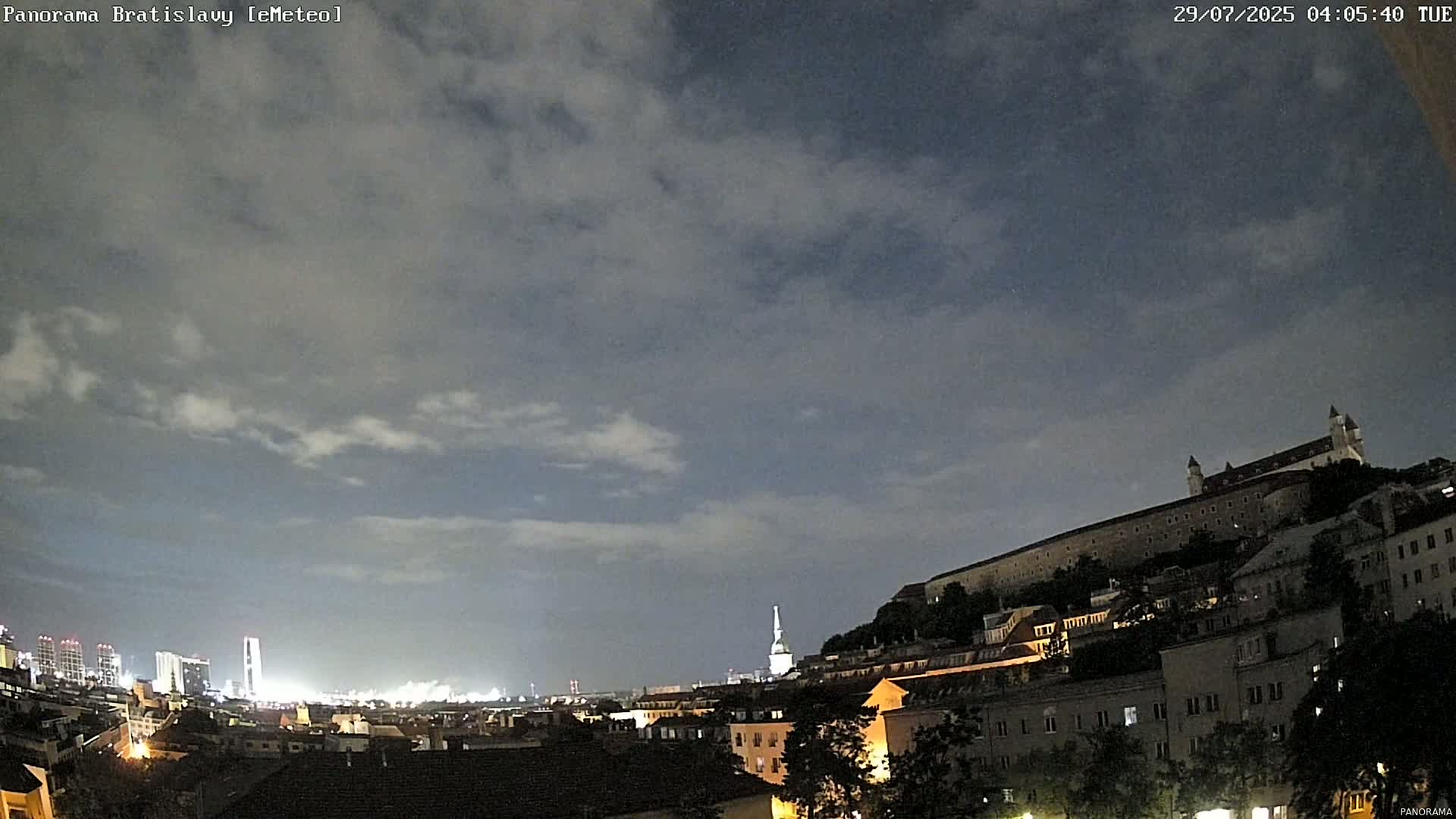 Bratislava City Southeast View Skyline  Live Cam - Stare Mesto, Okres Bratislava I, Bratislava, Slovakia