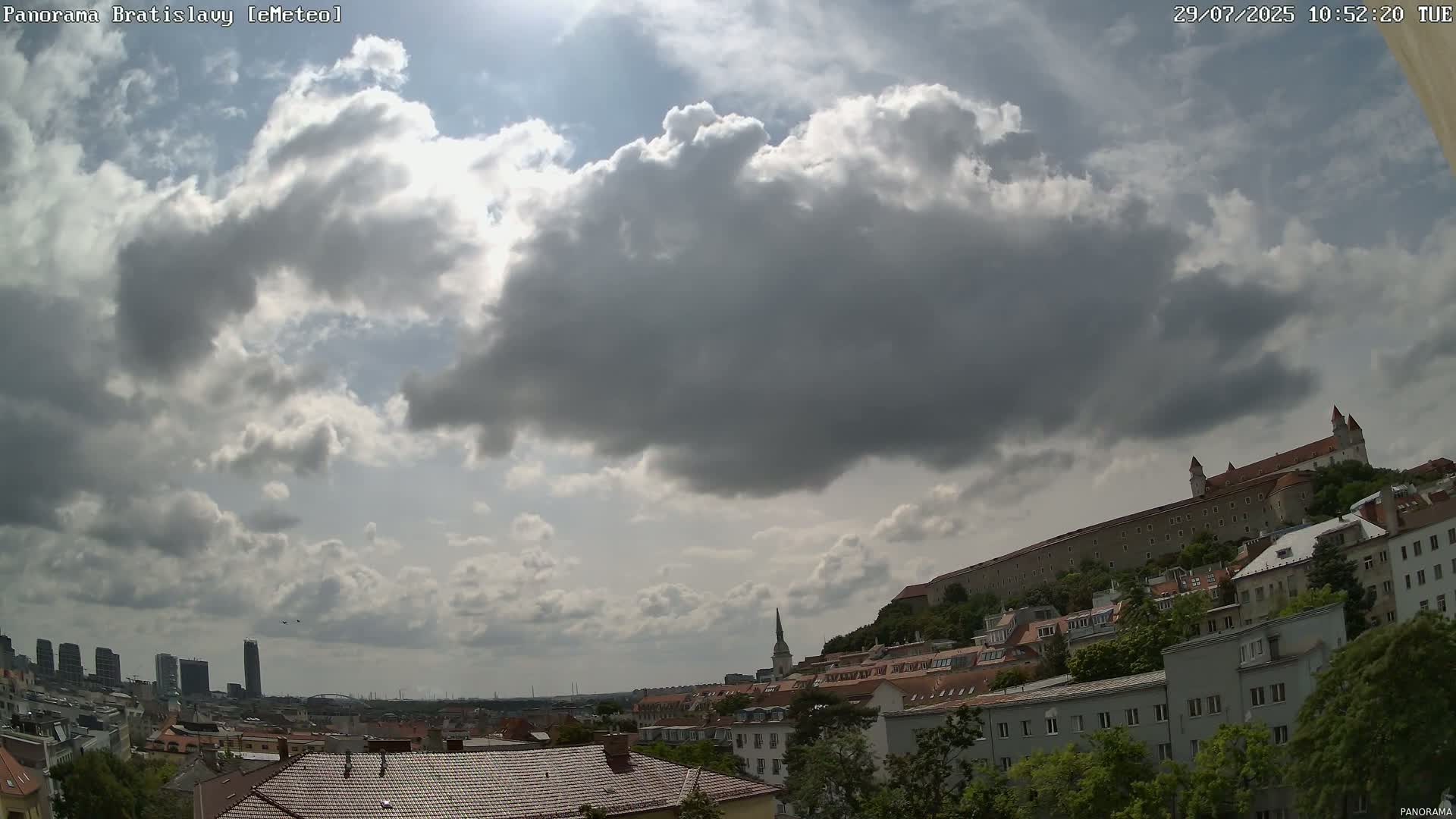 Bratislava City Southeast View Skyline  Live Cam - Stare Mesto, Okres Bratislava I, Bratislava, Slovakia