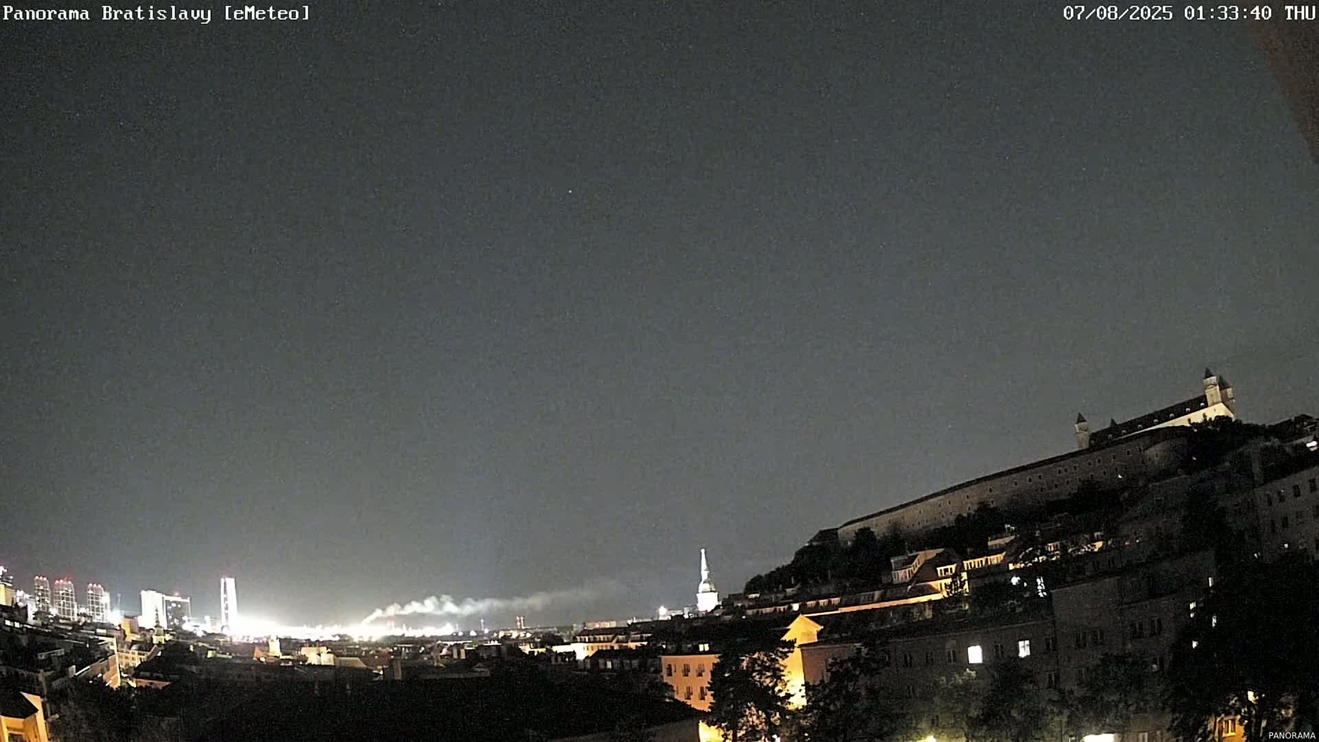 Bratislava City Southeast View Skyline  Live Cam - Stare Mesto, Okres Bratislava I, Bratislava, Slovakia