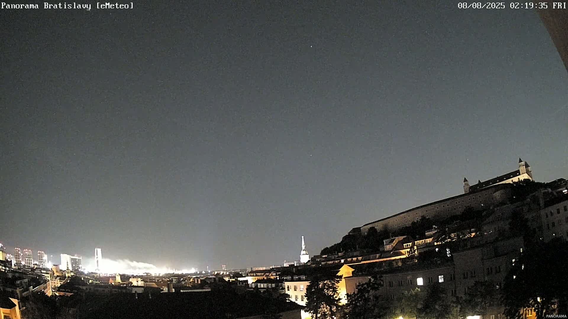 Bratislava City Southeast View Skyline  Live Cam - Stare Mesto, Okres Bratislava I, Bratislava, Slovakia
