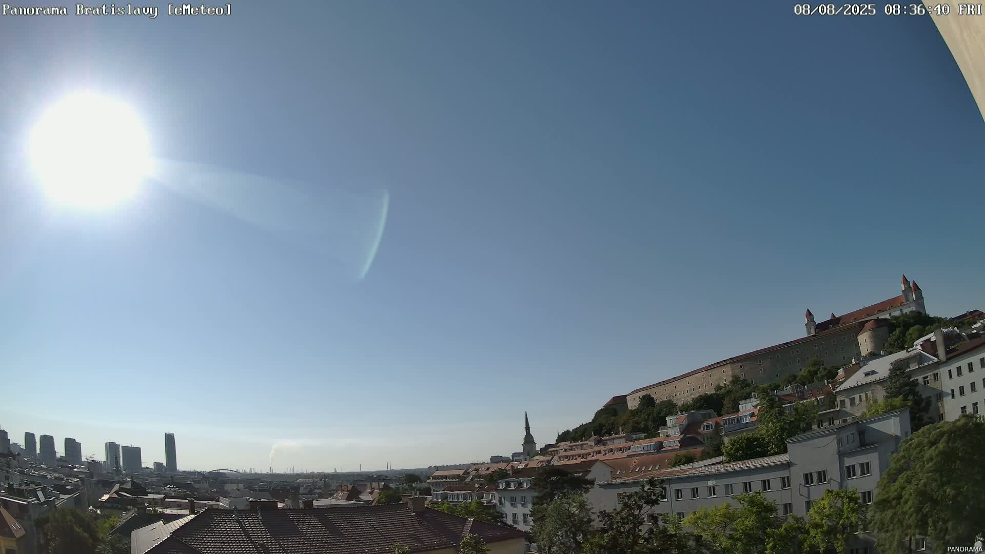 Bratislava City Southeast View Skyline  Live Cam - Stare Mesto, Okres Bratislava I, Bratislava, Slovakia