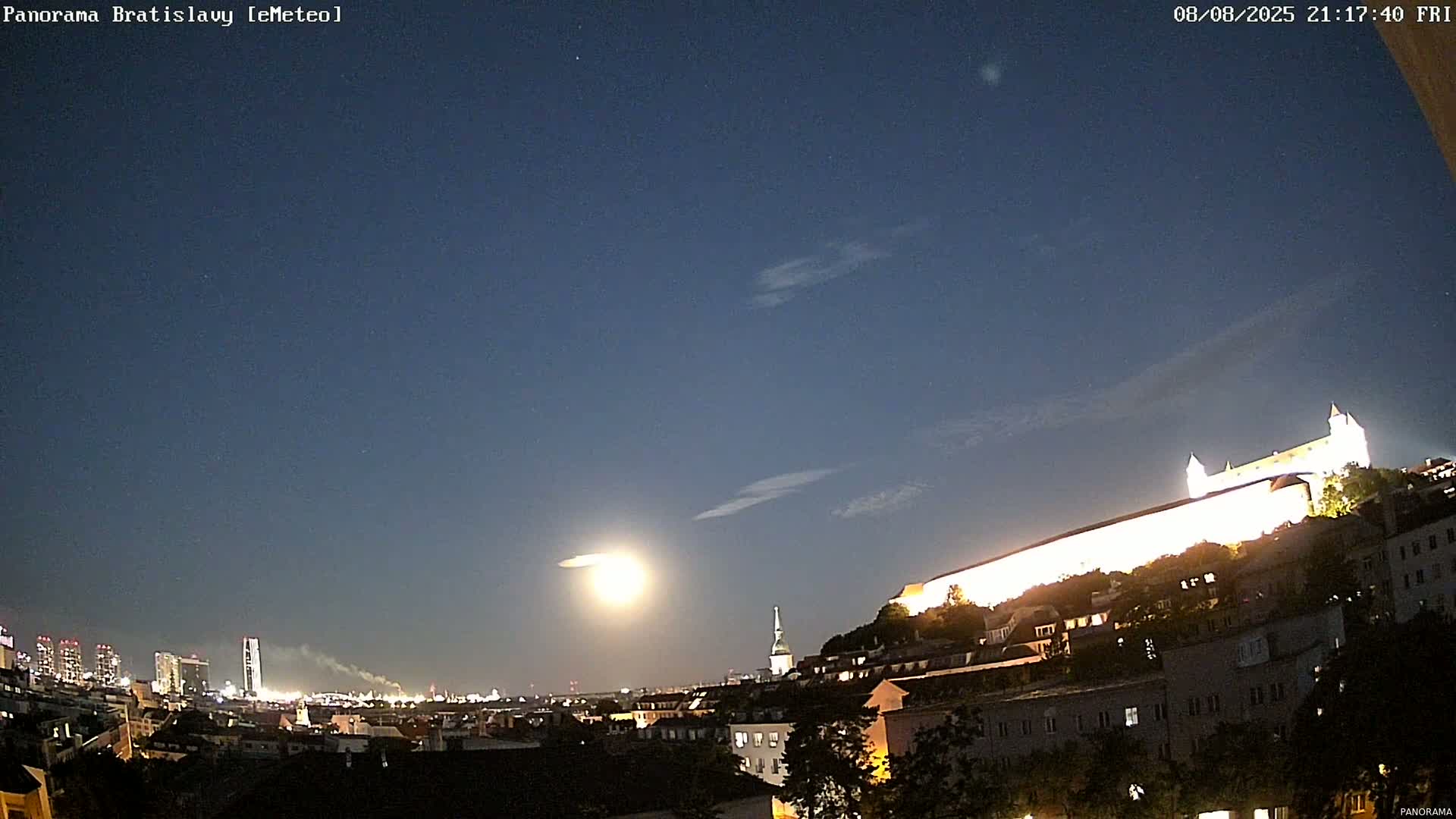 Bratislava City Southeast View Skyline  Live Cam - Stare Mesto, Okres Bratislava I, Bratislava, Slovakia