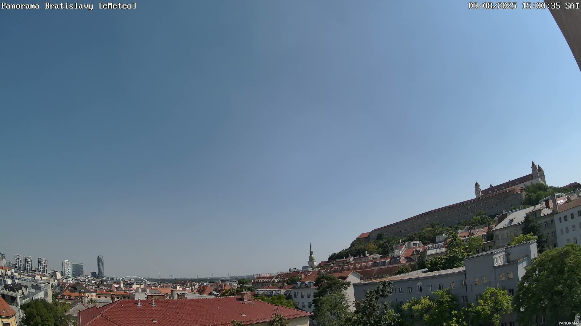 Bratislava City Southeast View Skyline  Live Cam - Stare Mesto, Okres Bratislava I, Bratislava, Slovakia