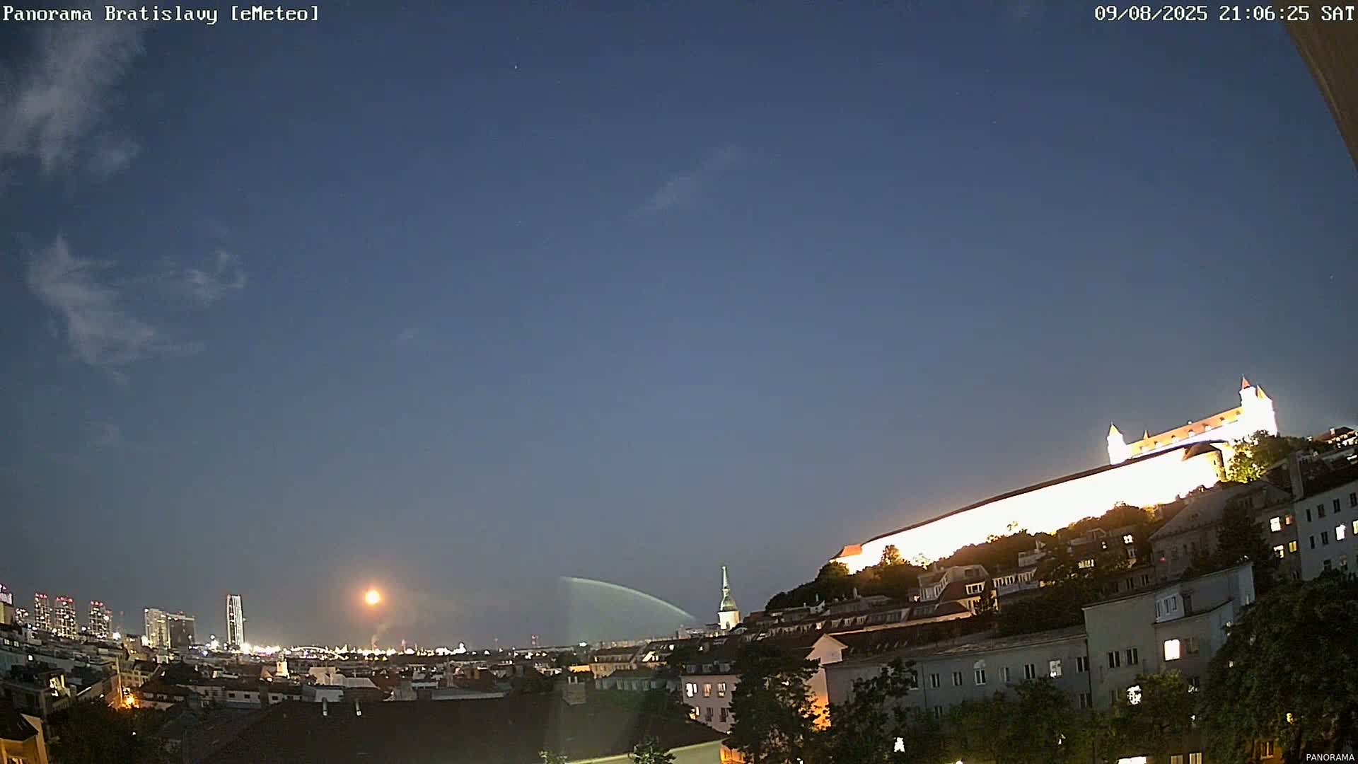 Bratislava City Southeast View Skyline  Live Cam - Stare Mesto, Okres Bratislava I, Bratislava, Slovakia