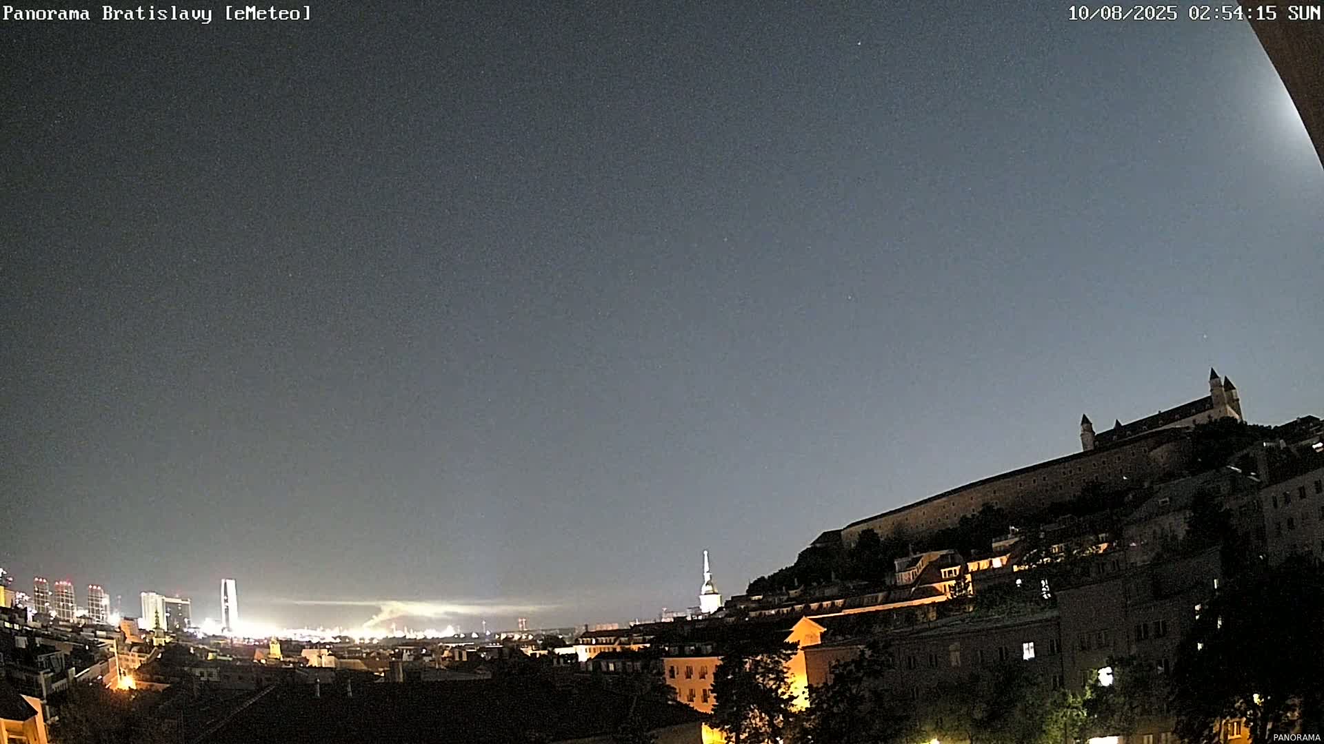 Bratislava City Southeast View Skyline  Live Cam - Stare Mesto, Okres Bratislava I, Bratislava, Slovakia