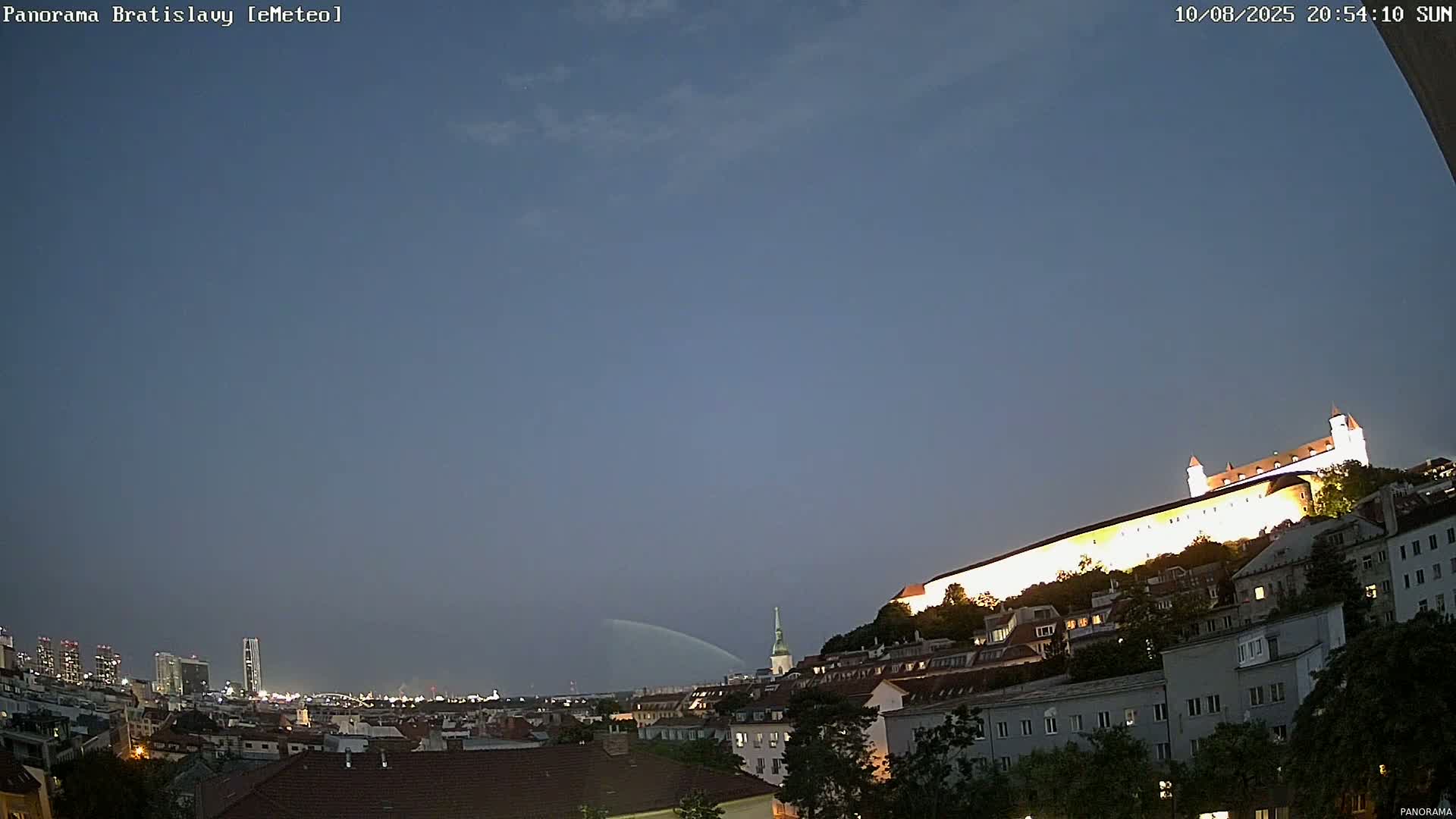 Bratislava City Southeast View Skyline  Live Cam - Stare Mesto, Okres Bratislava I, Bratislava, Slovakia
