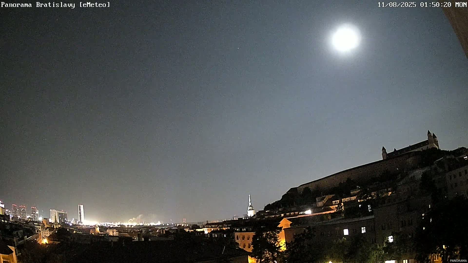 Bratislava City Southeast View Skyline  Live Cam - Stare Mesto, Okres Bratislava I, Bratislava, Slovakia