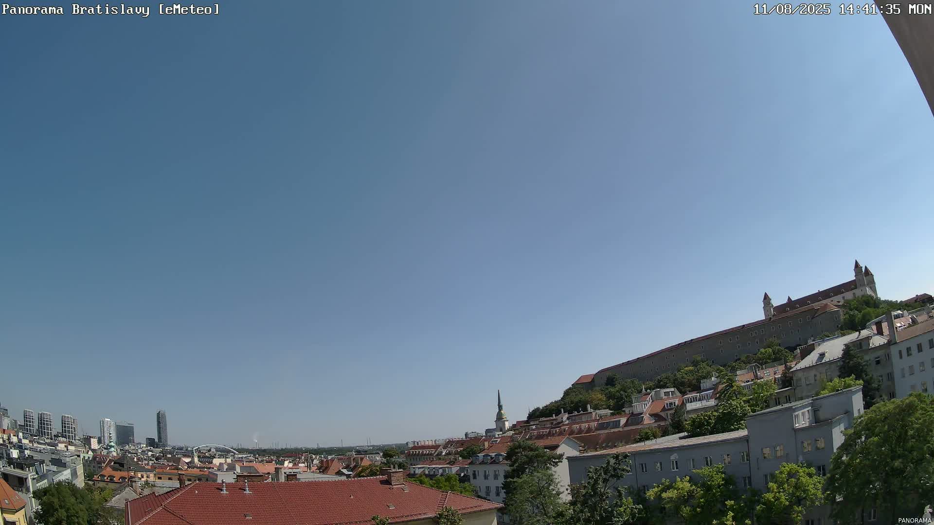 Bratislava City Southeast View Skyline  Live Cam - Stare Mesto, Okres Bratislava I, Bratislava, Slovakia