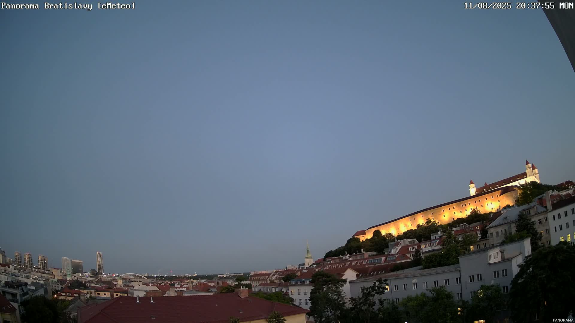 Bratislava City Southeast View Skyline  Live Cam - Stare Mesto, Okres Bratislava I, Bratislava, Slovakia