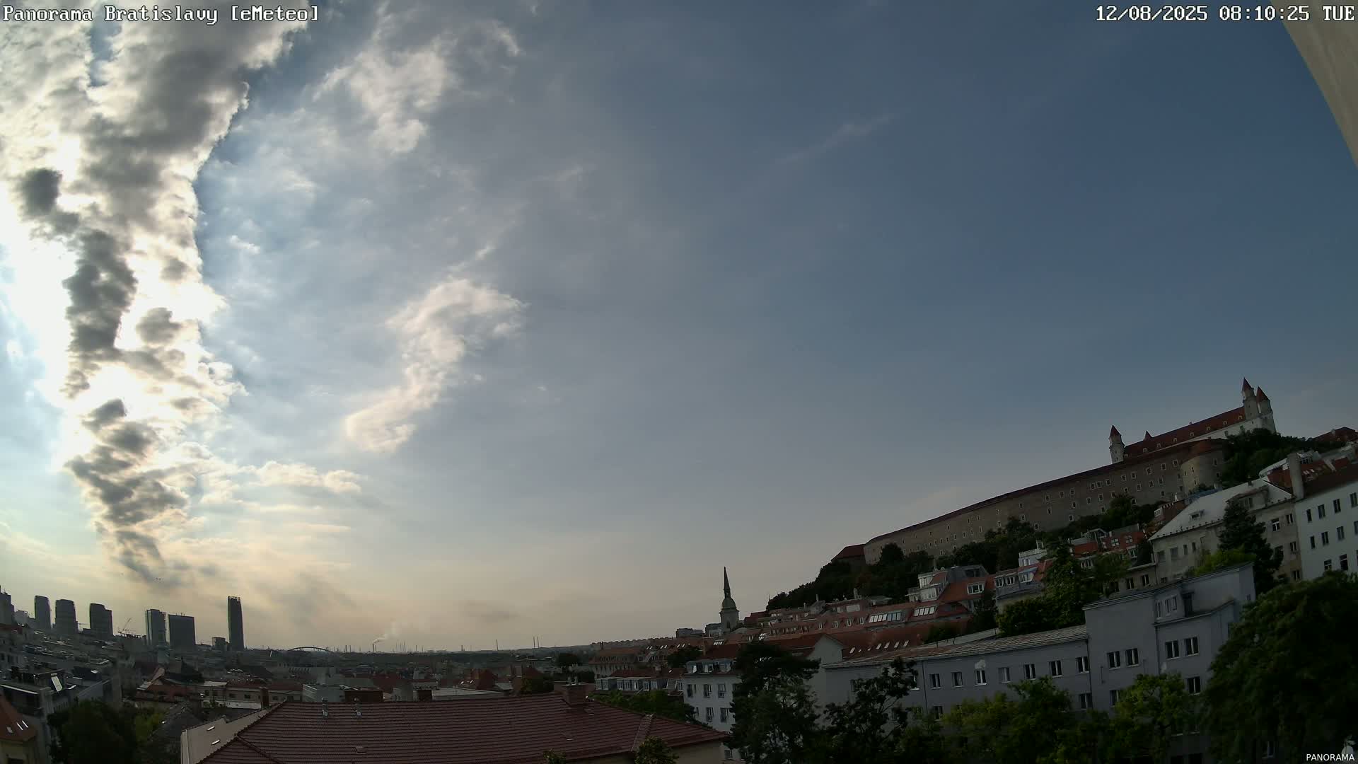 Bratislava City Southeast View Skyline  Live Cam - Stare Mesto, Okres Bratislava I, Bratislava, Slovakia