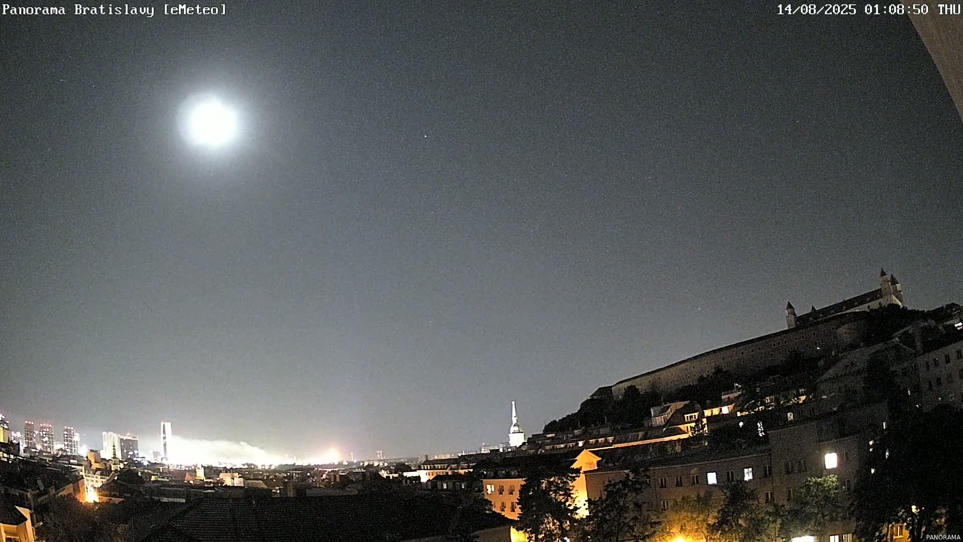 Bratislava City Southeast View Skyline  Live Cam - Stare Mesto, Okres Bratislava I, Bratislava, Slovakia