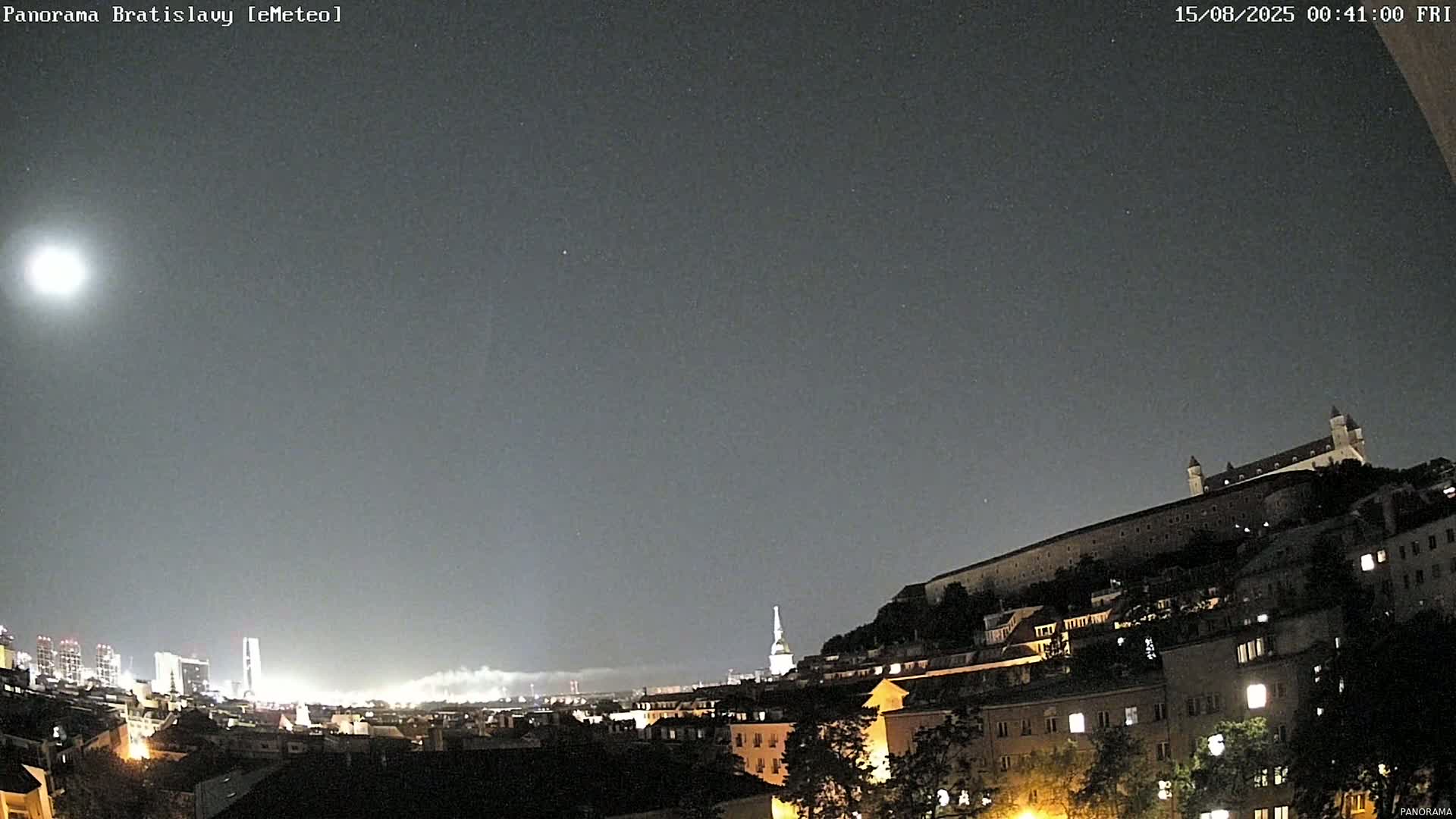Bratislava City Southeast View Skyline  Live Cam - Stare Mesto, Okres Bratislava I, Bratislava, Slovakia