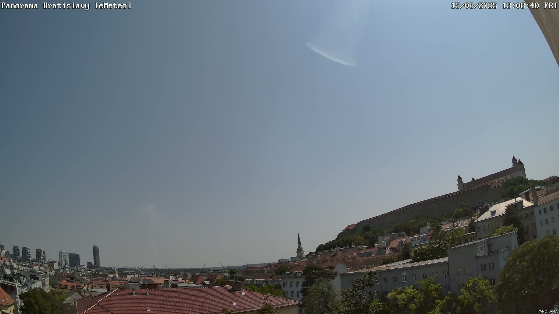 Bratislava City Southeast View Skyline  Live Cam - Stare Mesto, Okres Bratislava I, Bratislava, Slovakia