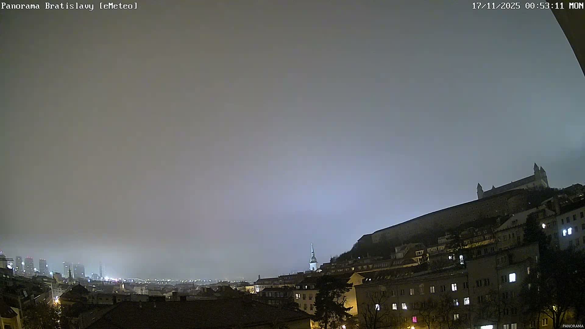 Bratislava City Southeast View Skyline  Live Cam - Stare Mesto, Okres Bratislava I, Bratislava, Slovakia