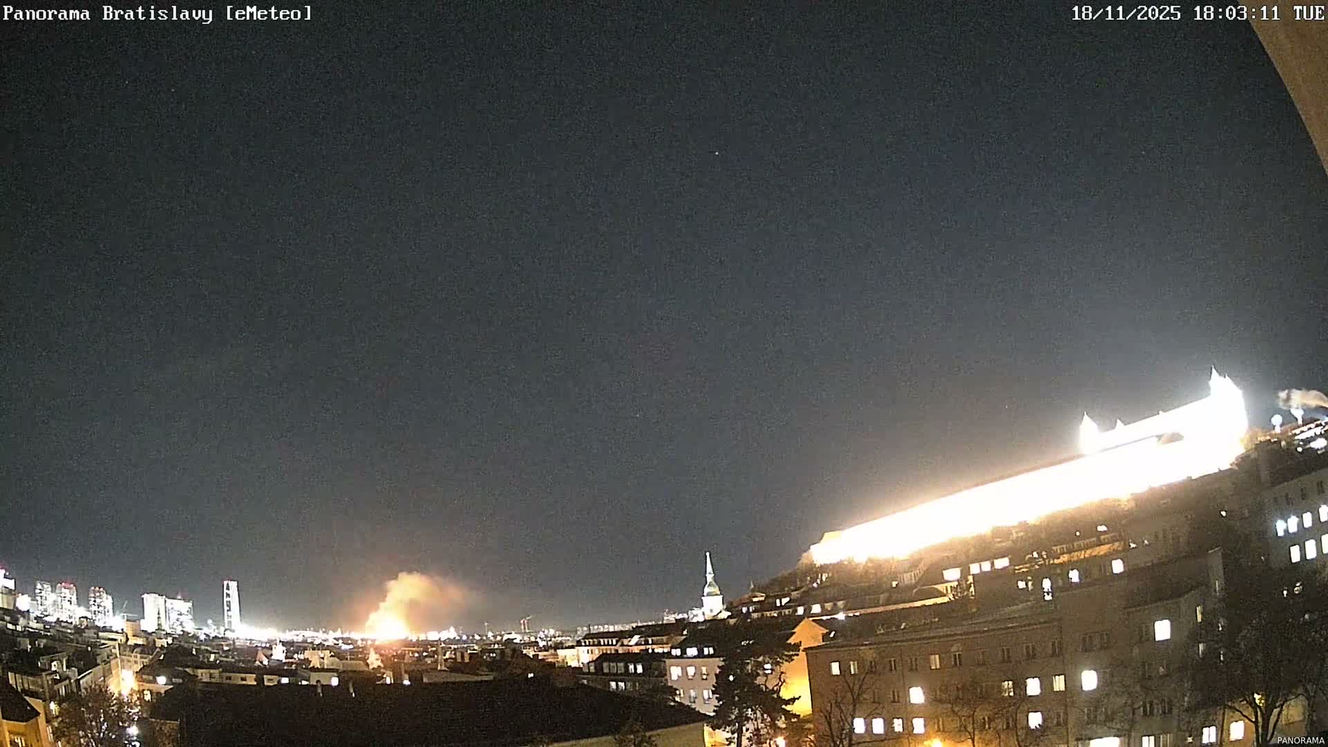 Bratislava City Southeast View Skyline  Live Cam - Stare Mesto, Okres Bratislava I, Bratislava, Slovakia