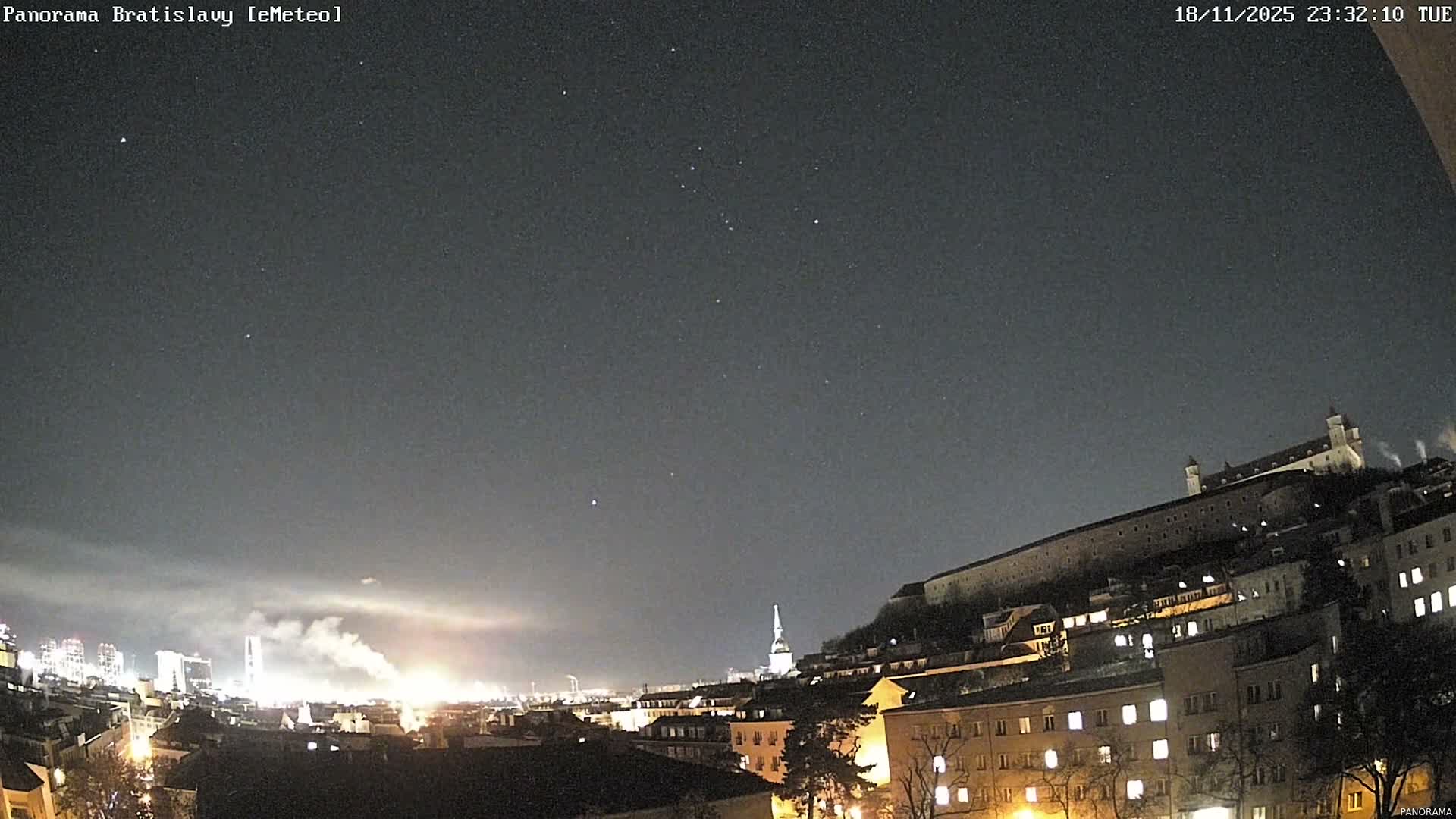 Bratislava City Southeast View Skyline  Live Cam - Stare Mesto, Okres Bratislava I, Bratislava, Slovakia
