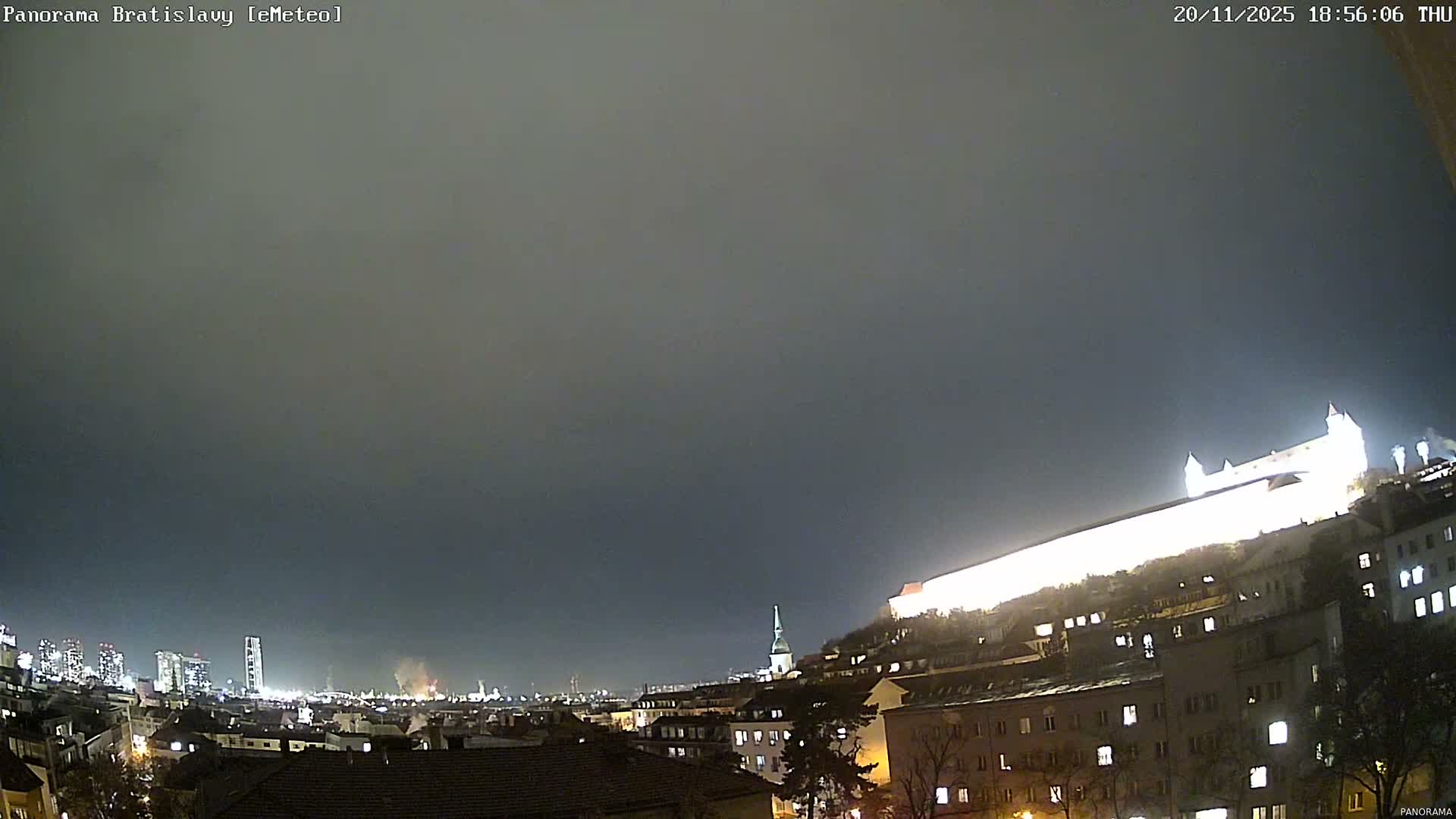 Bratislava City Southeast View Skyline  Live Cam - Stare Mesto, Okres Bratislava I, Bratislava, Slovakia