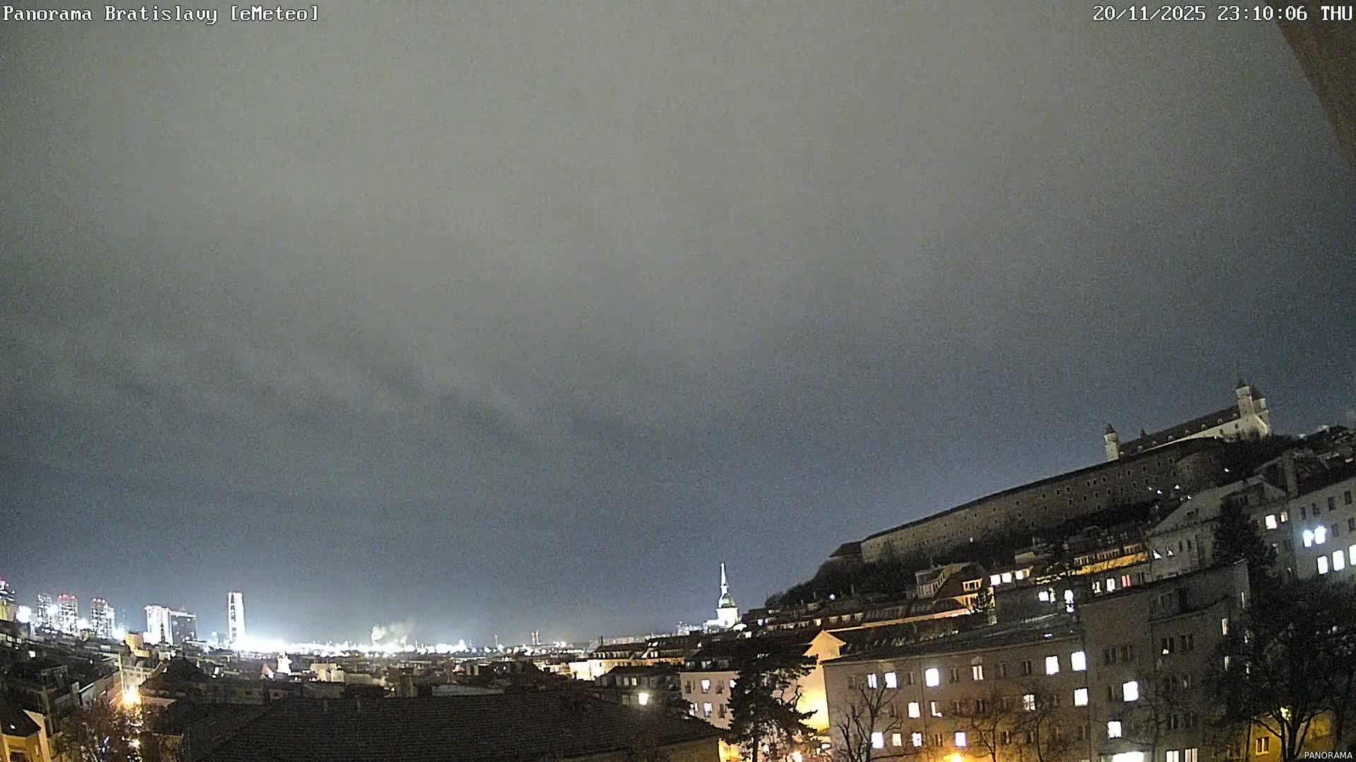Bratislava City Southeast View Skyline  Live Cam - Stare Mesto, Okres Bratislava I, Bratislava, Slovakia