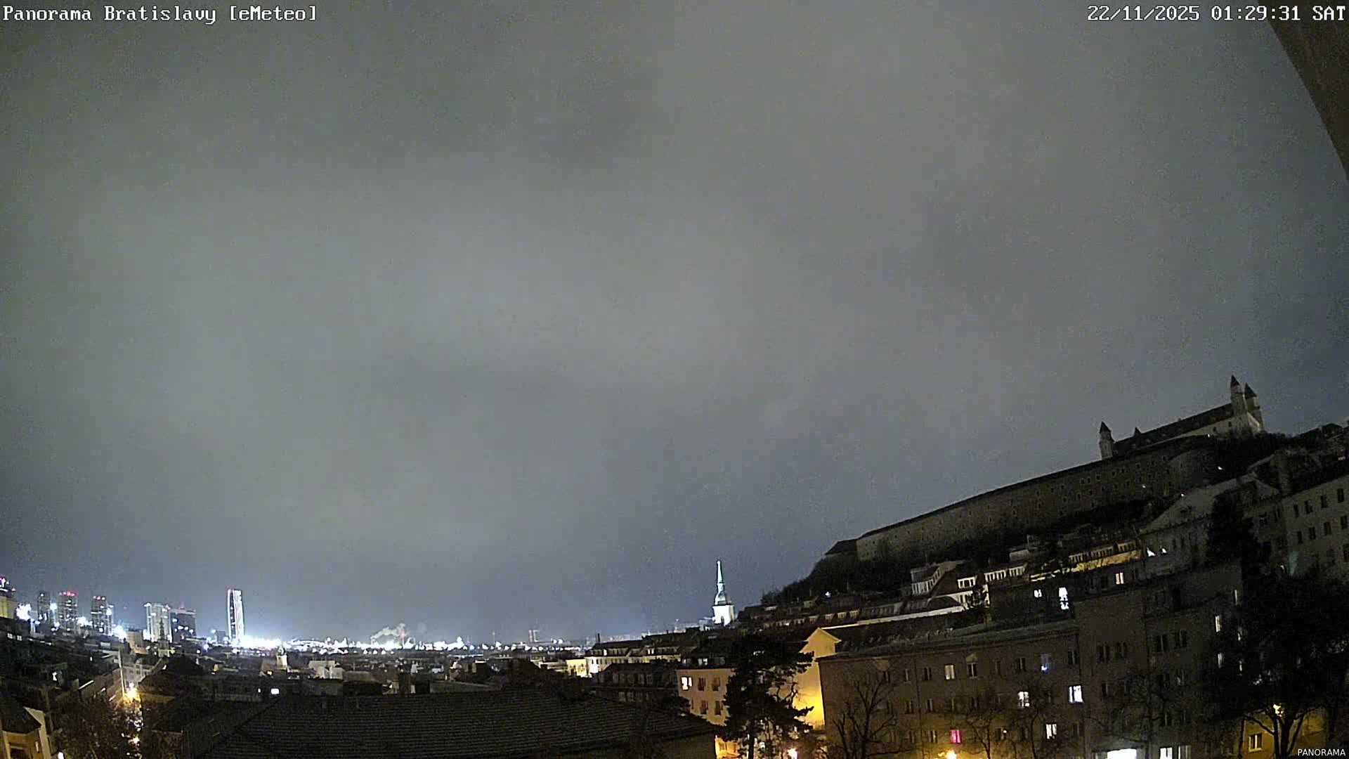 Bratislava City Southeast View Skyline  Live Cam - Stare Mesto, Okres Bratislava I, Bratislava, Slovakia